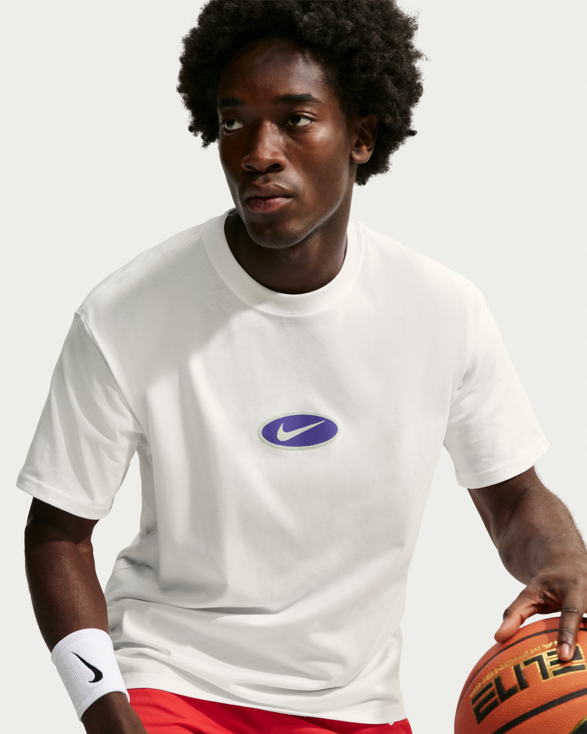 Nike-basket-T-skjorte til herre - Hvit