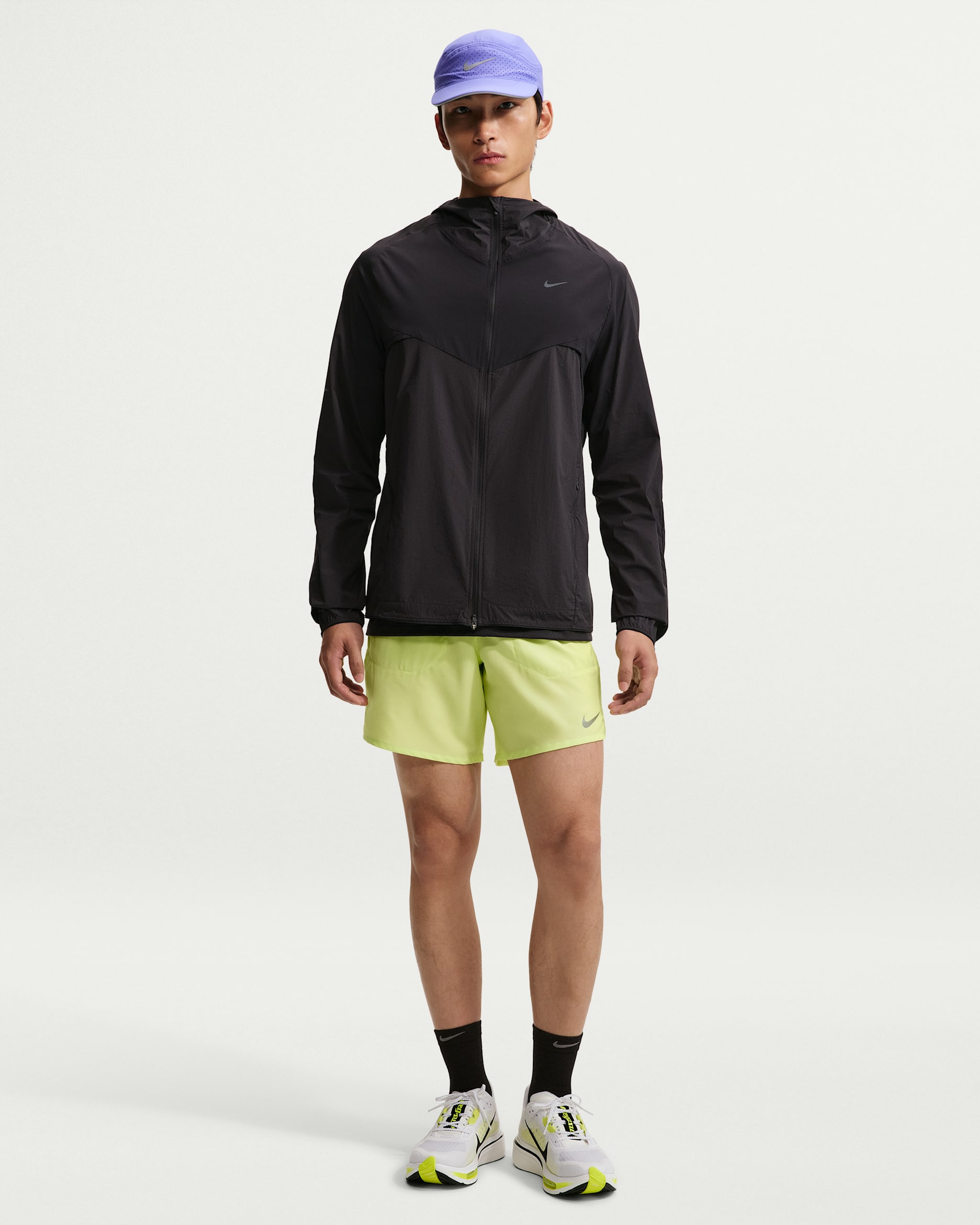 Nike Stride Men's Dri-FIT 18cm (approx.) Briefs-Lined Running Shorts - Light Lemon Twist