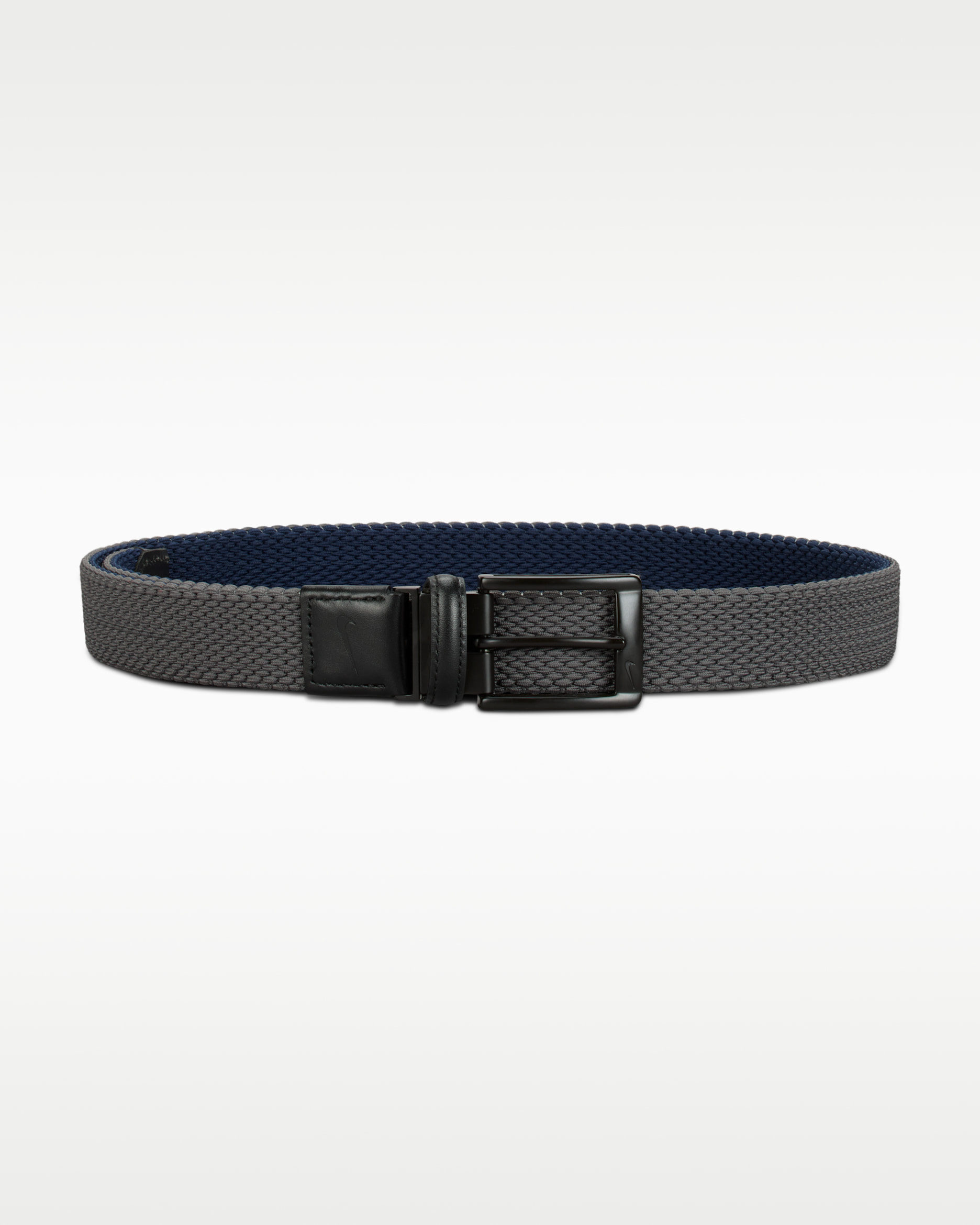 Nike Men's Reversible Stretch Woven Golf Belt - Grey/Blue/Black/Black