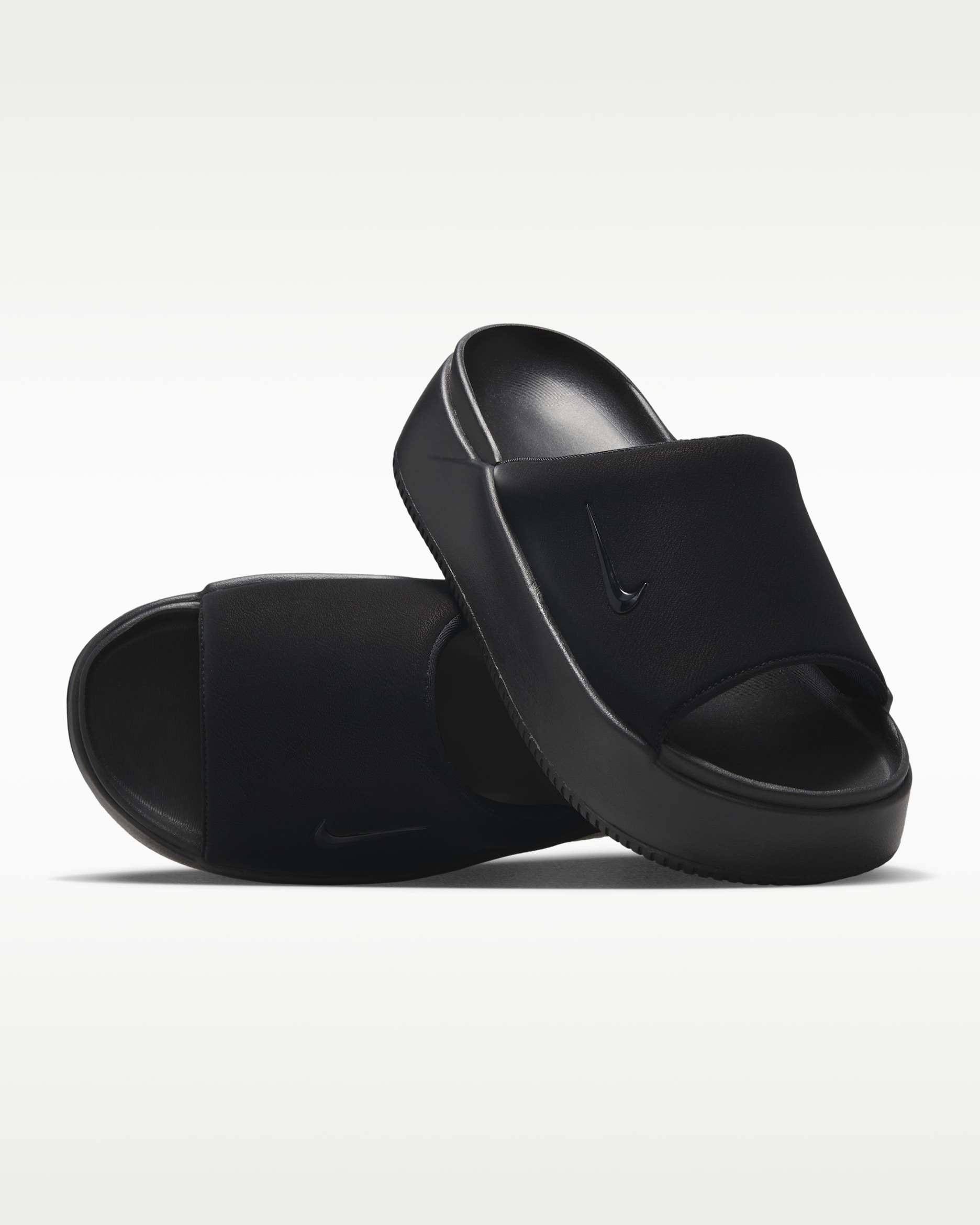 Nike Calm Elevation Women's Slides - Black/Black