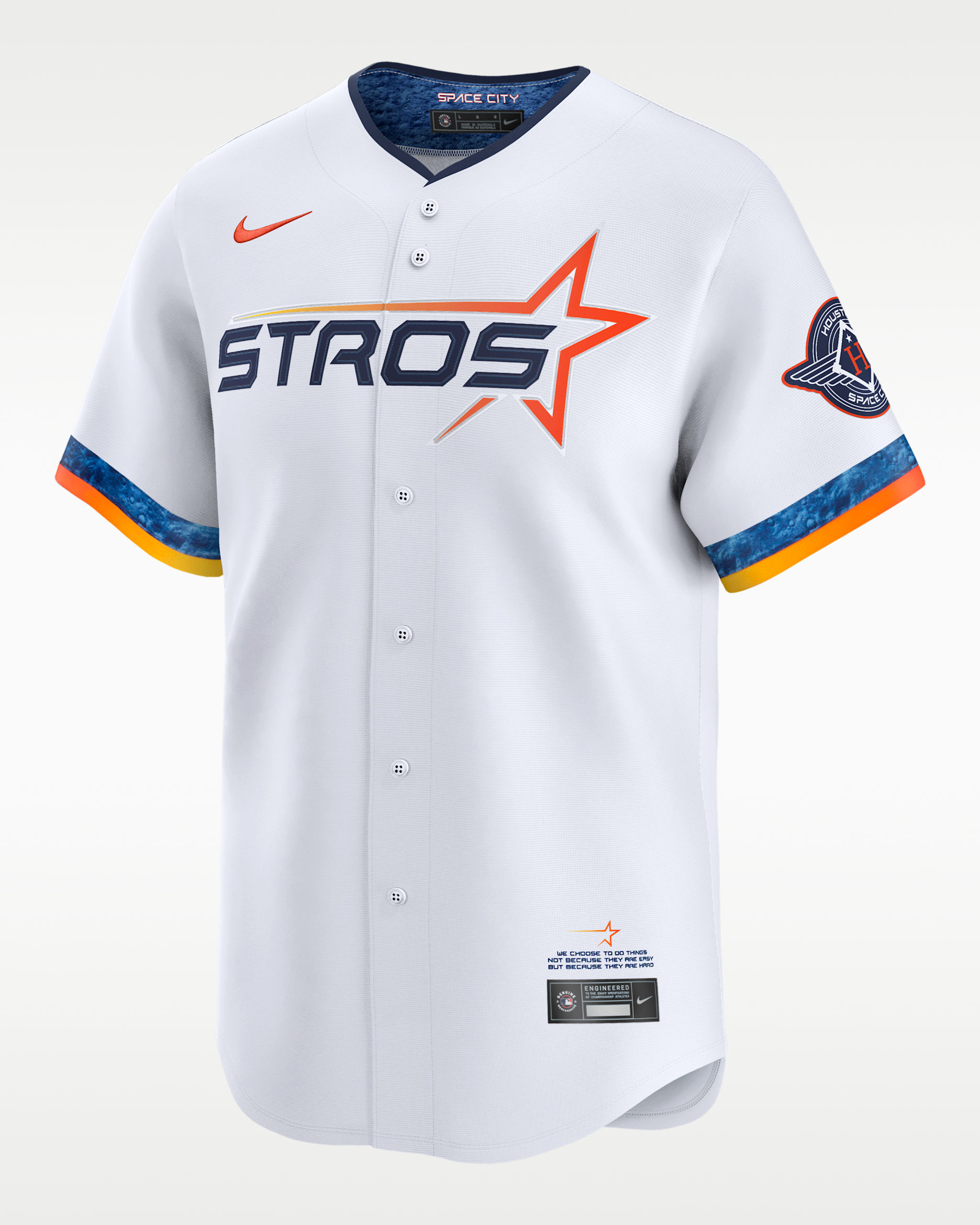 Jersey Nike Dri-FIT ADV de la MLB Limited para hombre Houston Astros City Connect - Blanco