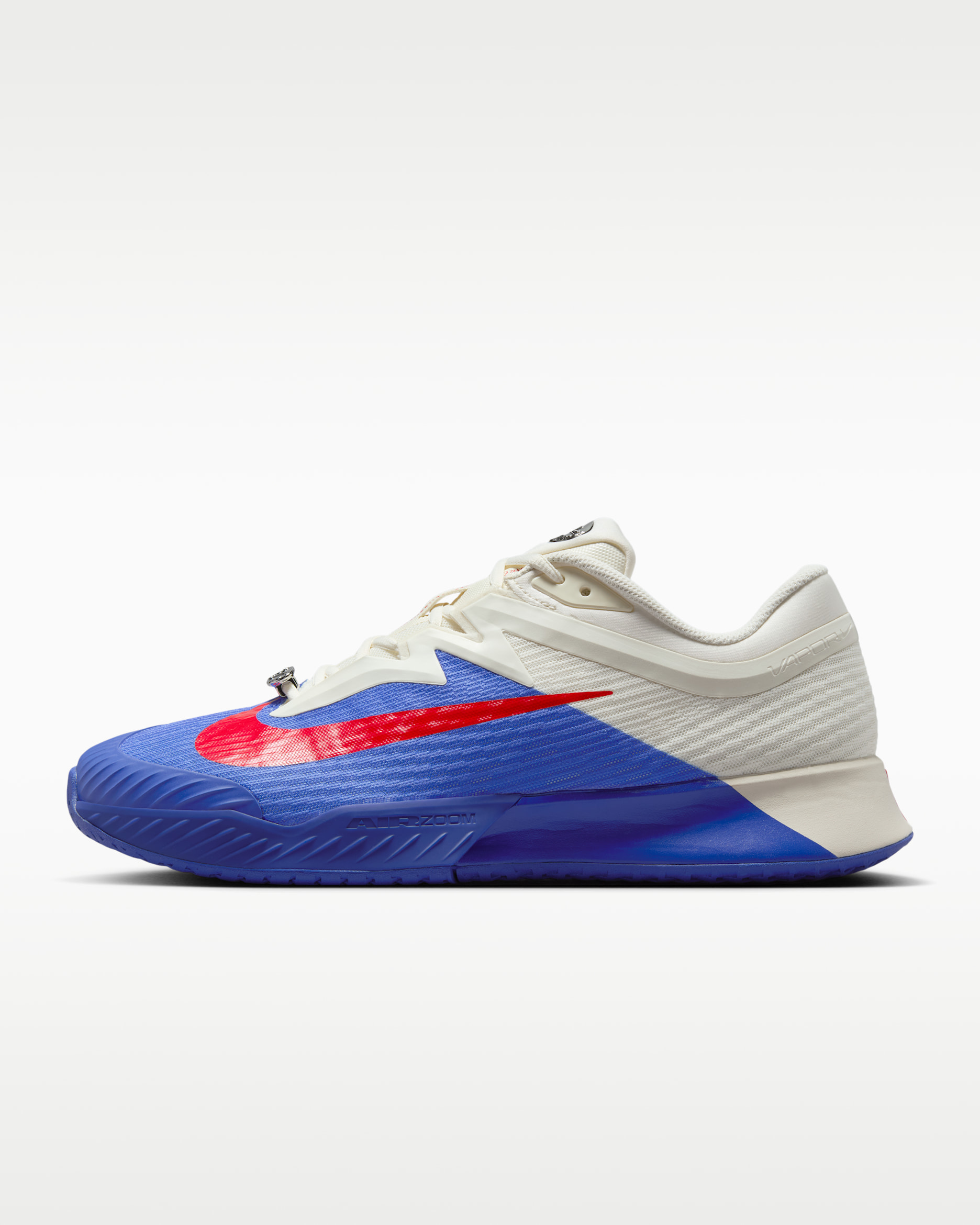 Nike Vapor Pro 3 Premium Men's Hard Court Tennis Shoes - Deep Night/Pale Ivory/Metallic Silver/Light Crimson