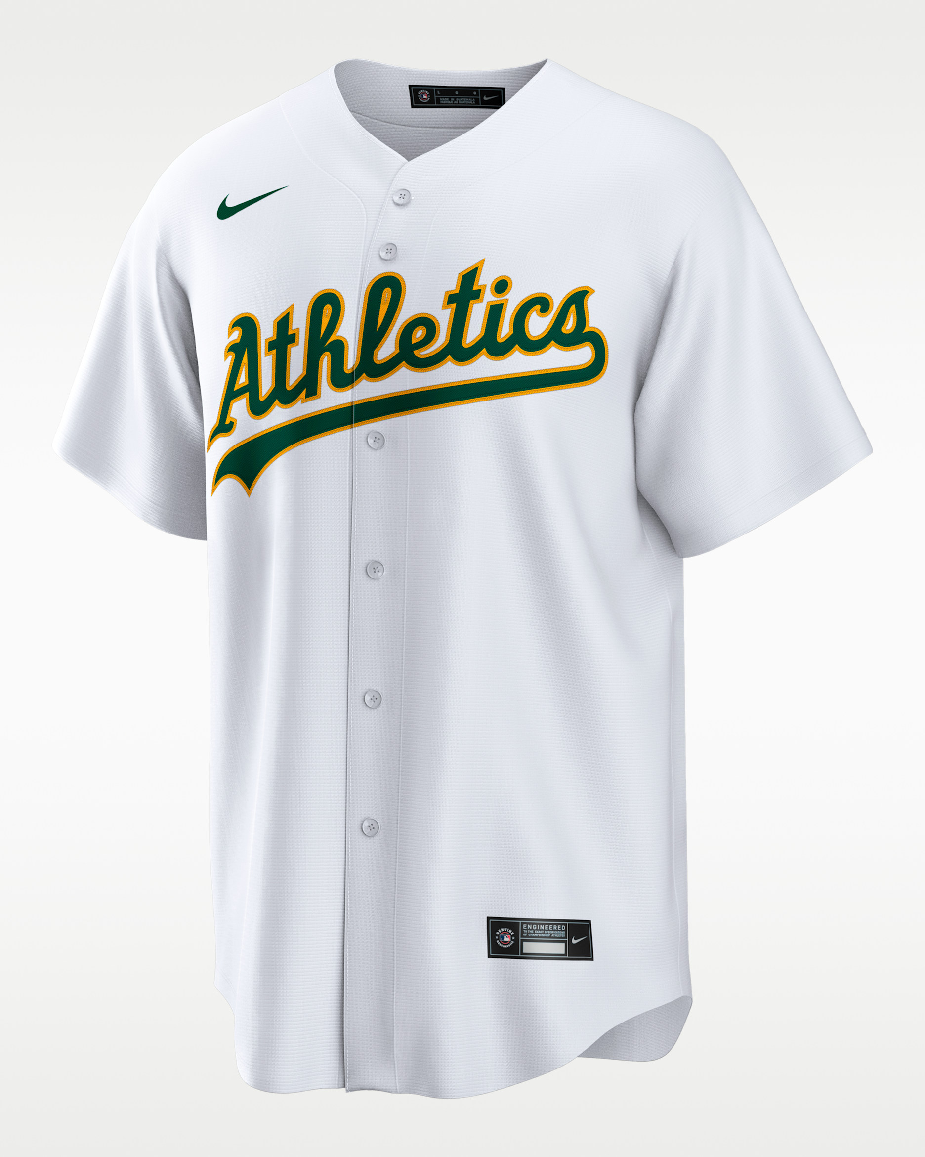 Nick Kurtz Athletics Men's Nike MLB Replica Jersey - White