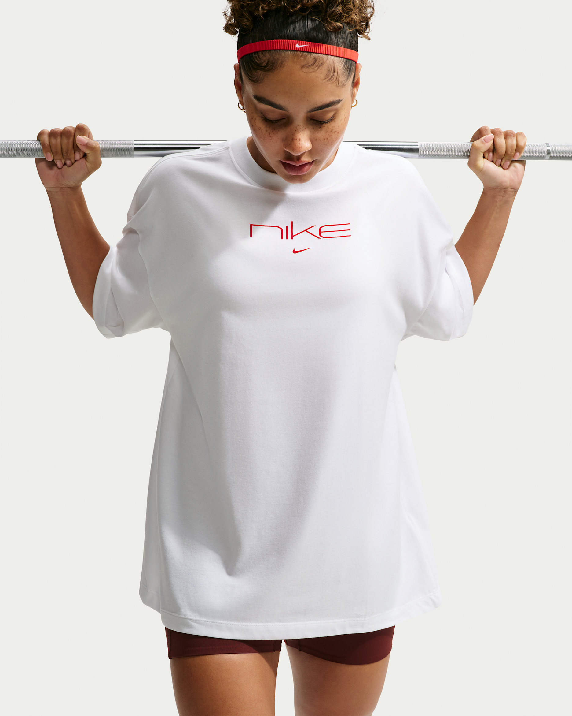 Nike Dri-FIT Oversize-T-Shirt (Damen) - Weiß