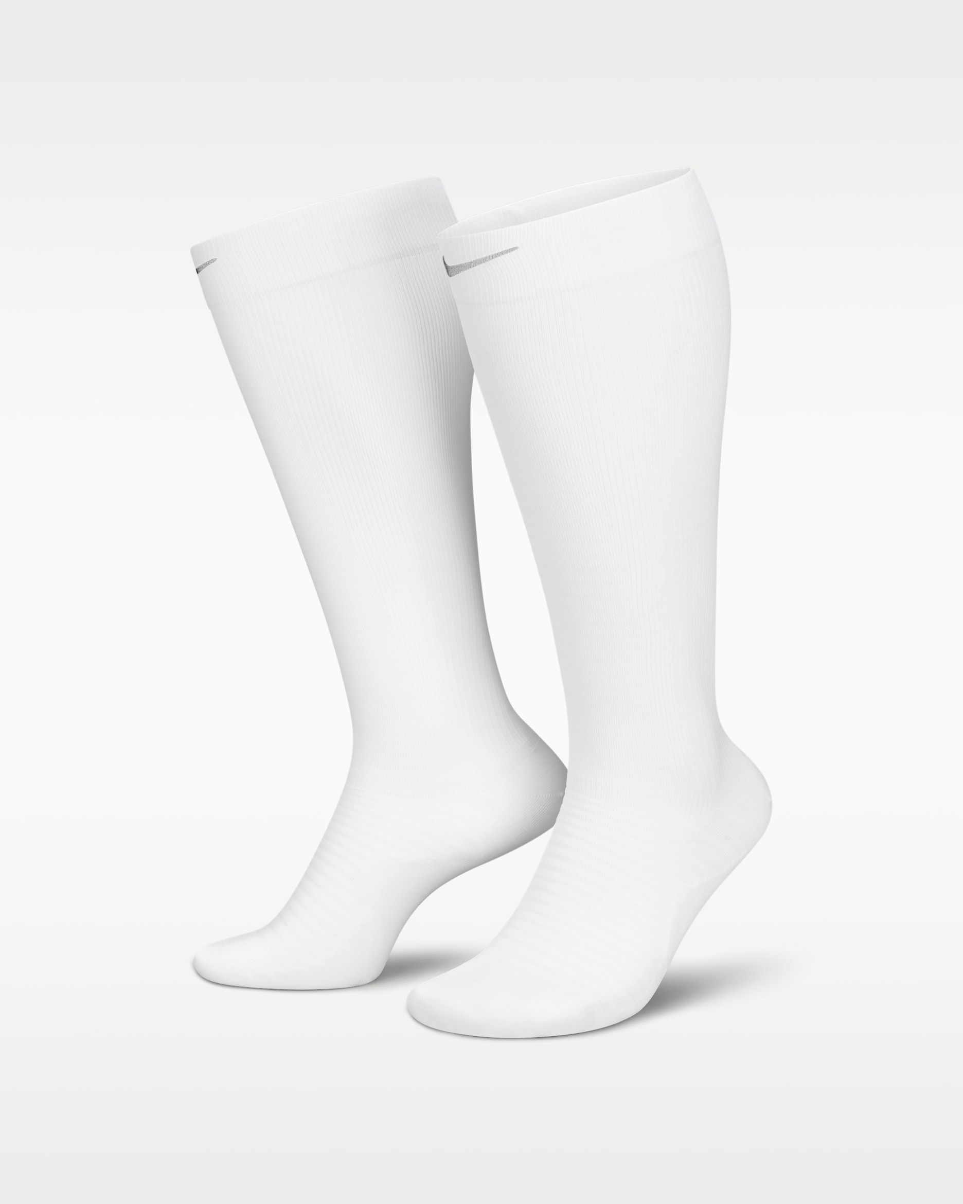 Löparstrumpor Nike Spark Lightweight långa kompressionsstrumpor - Vit/Reflect Silver