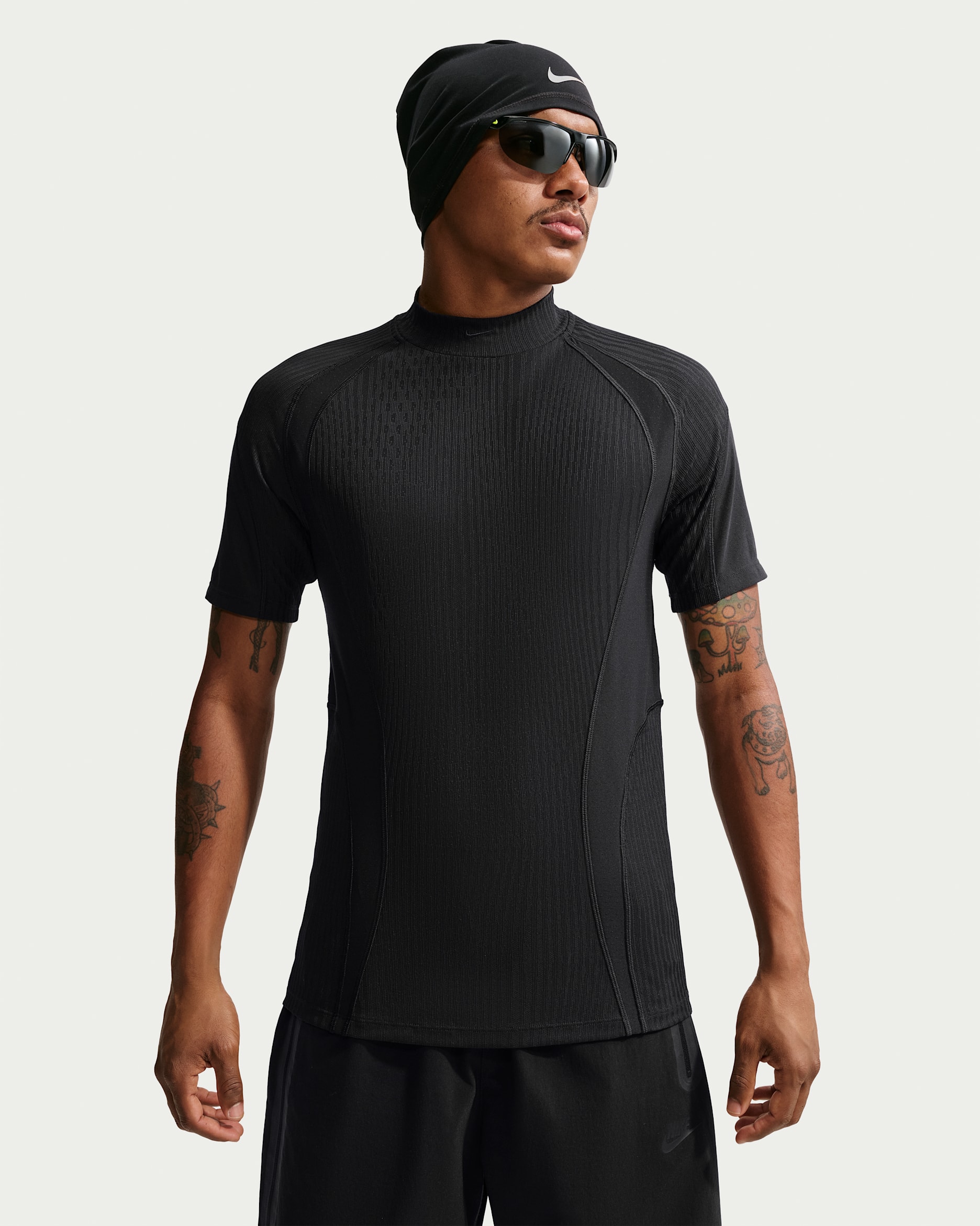 Nike Tech Men's Dri-FIT ADV Short-Sleeve Top - Black/Black