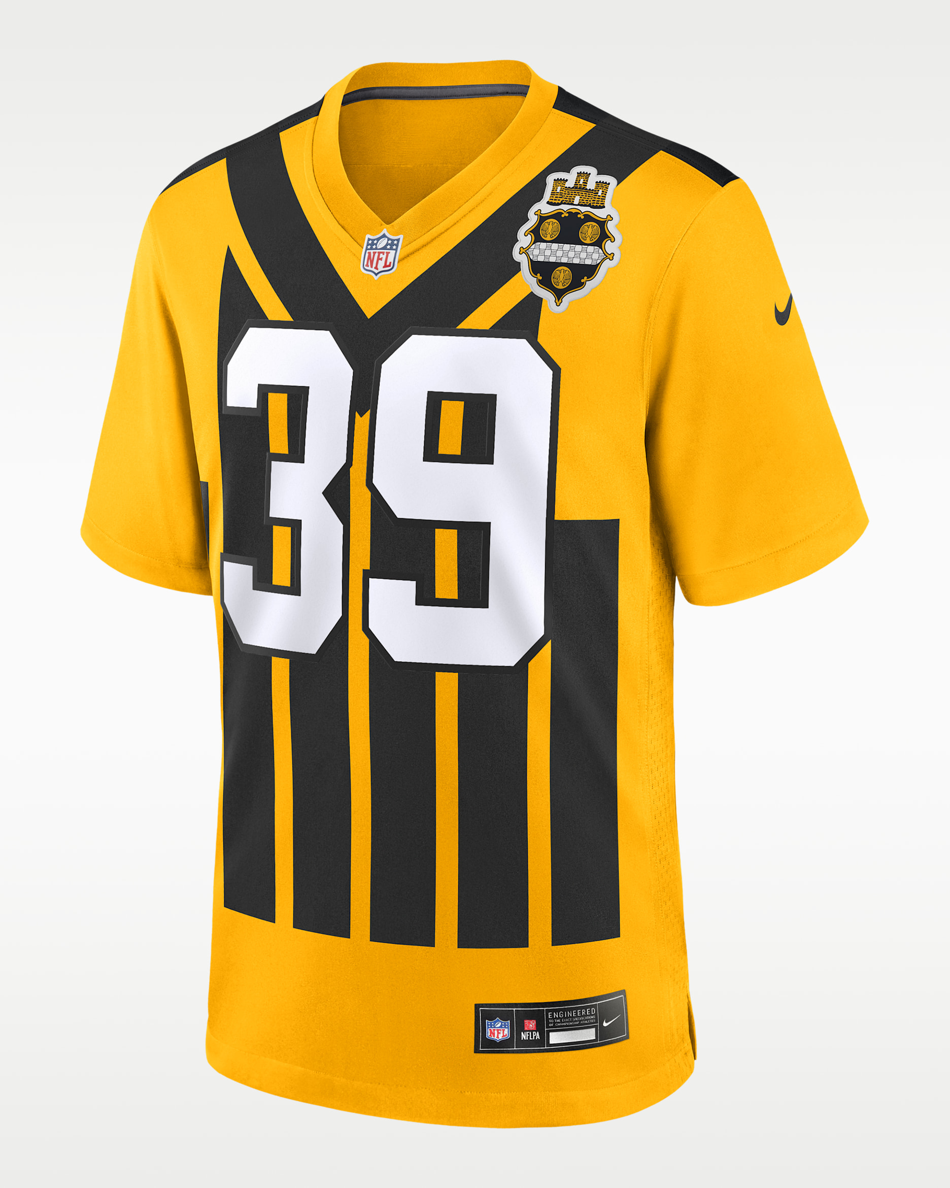 Jersey Nike de la NFL Game para hombre Minkah Fitzpatrick Pittsburgh Steelers - Oro