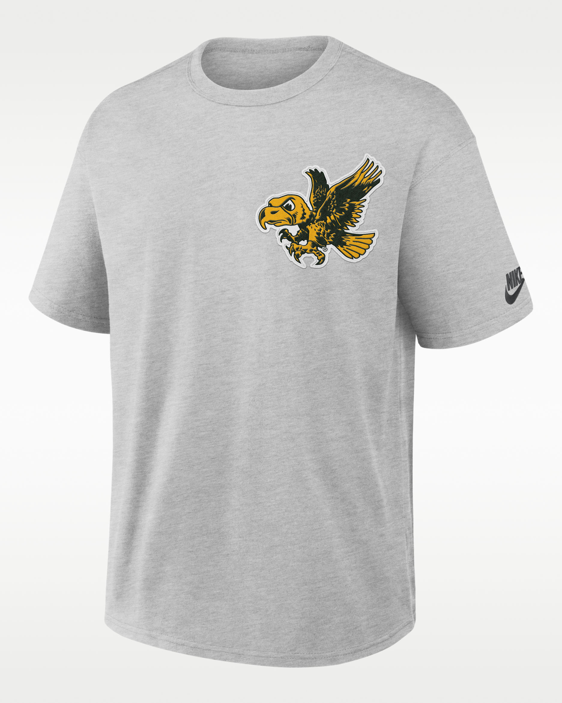 Playera universitaria Nike para hombre Iowa Legacy Max90 - Gris jaspeado