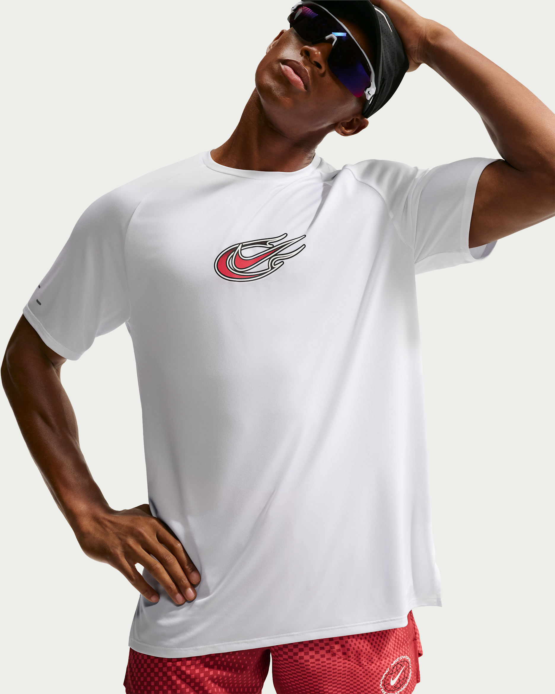 Nike Stride Men's Dri-FIT ADV Short-Sleeve Running Top - White