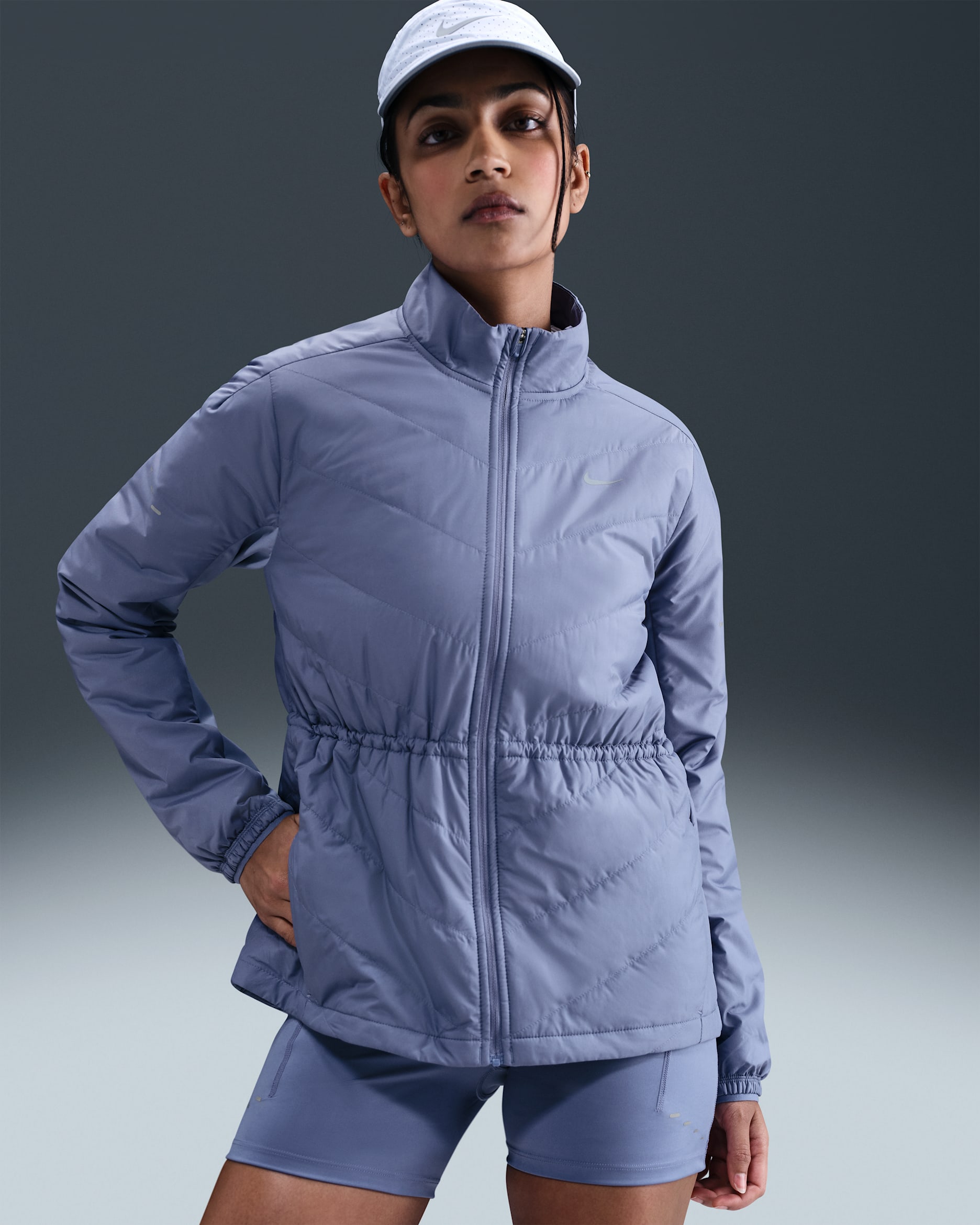 Löparjacka Nike Swift Therma-FIT för kvinnor - World Indigo