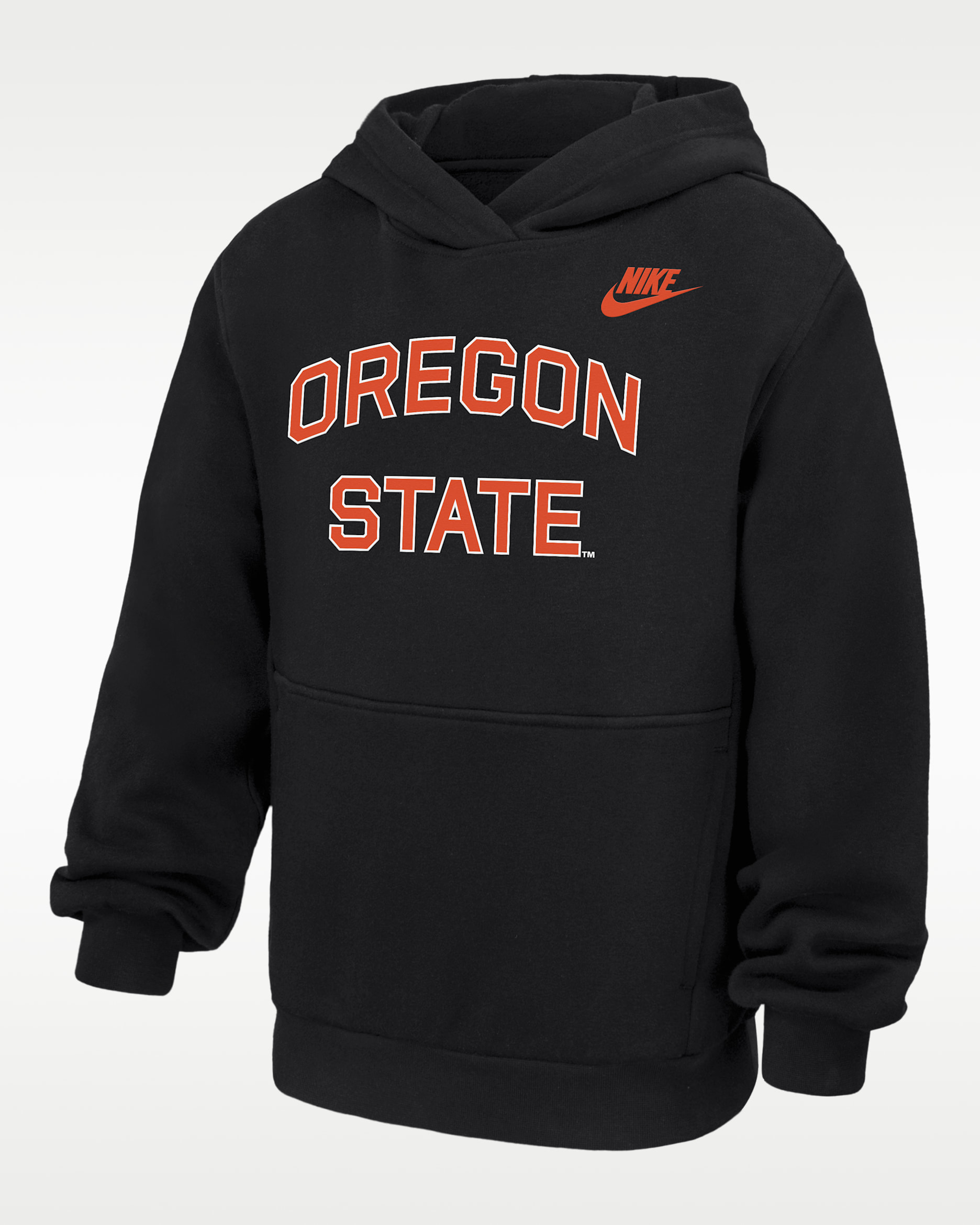 Oregon State Big Kids' Nike College Fleece Pullover Hoodie - Black