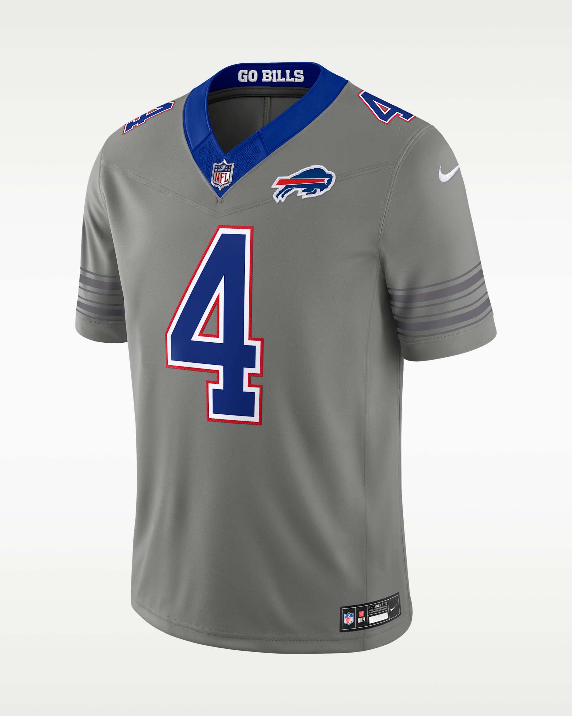 James Cook III Buffalo Bills Men's Nike Dri-FIT NFL Limited Jersey - Grey