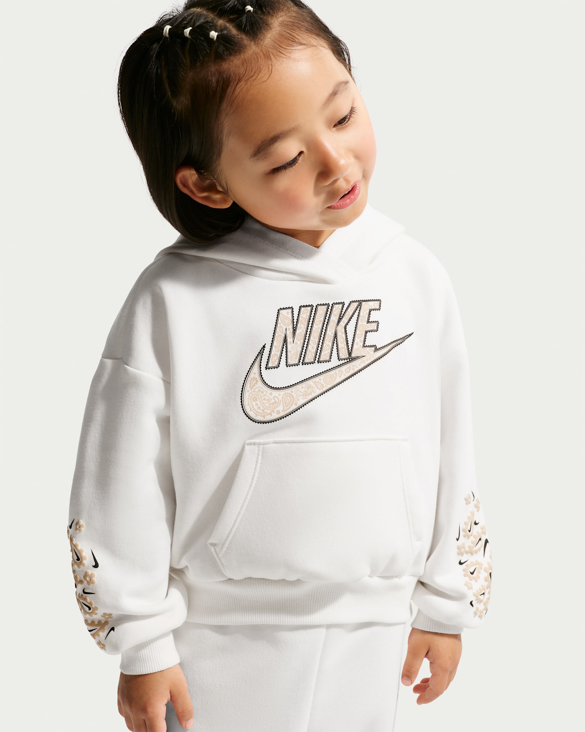 Nike Retro Remix Toddler Hoodie and Joggers Set - Sail