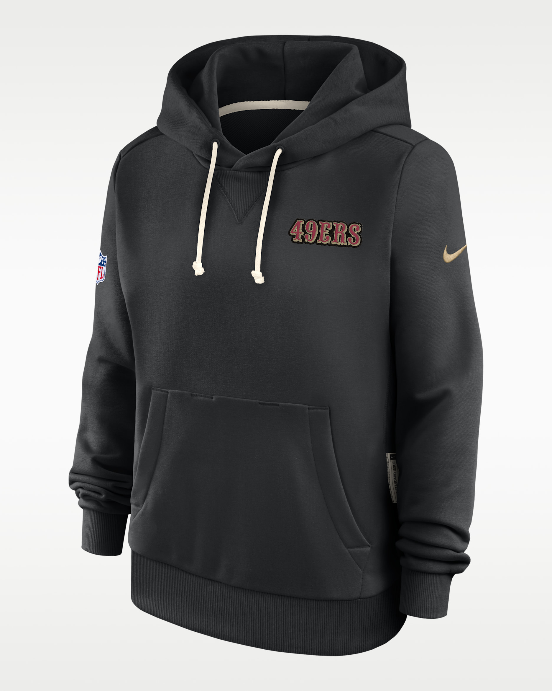 San Francisco 49ers Rivalries Collection Sideline Women's Nike Dri-FIT NFL Pullover Hoodie - Black