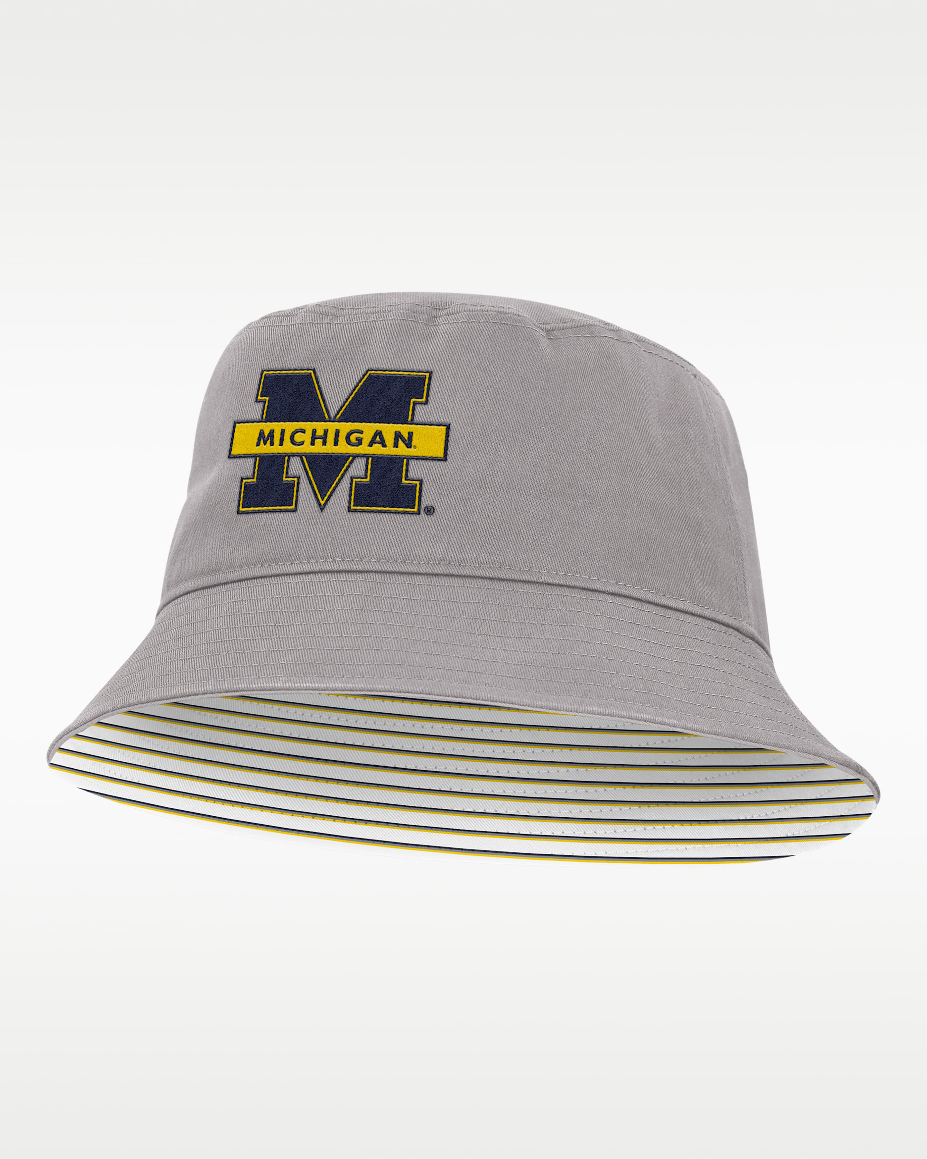 Michigan Primetime Apex Men's Jordan Brand College Bucket Hat - Grey