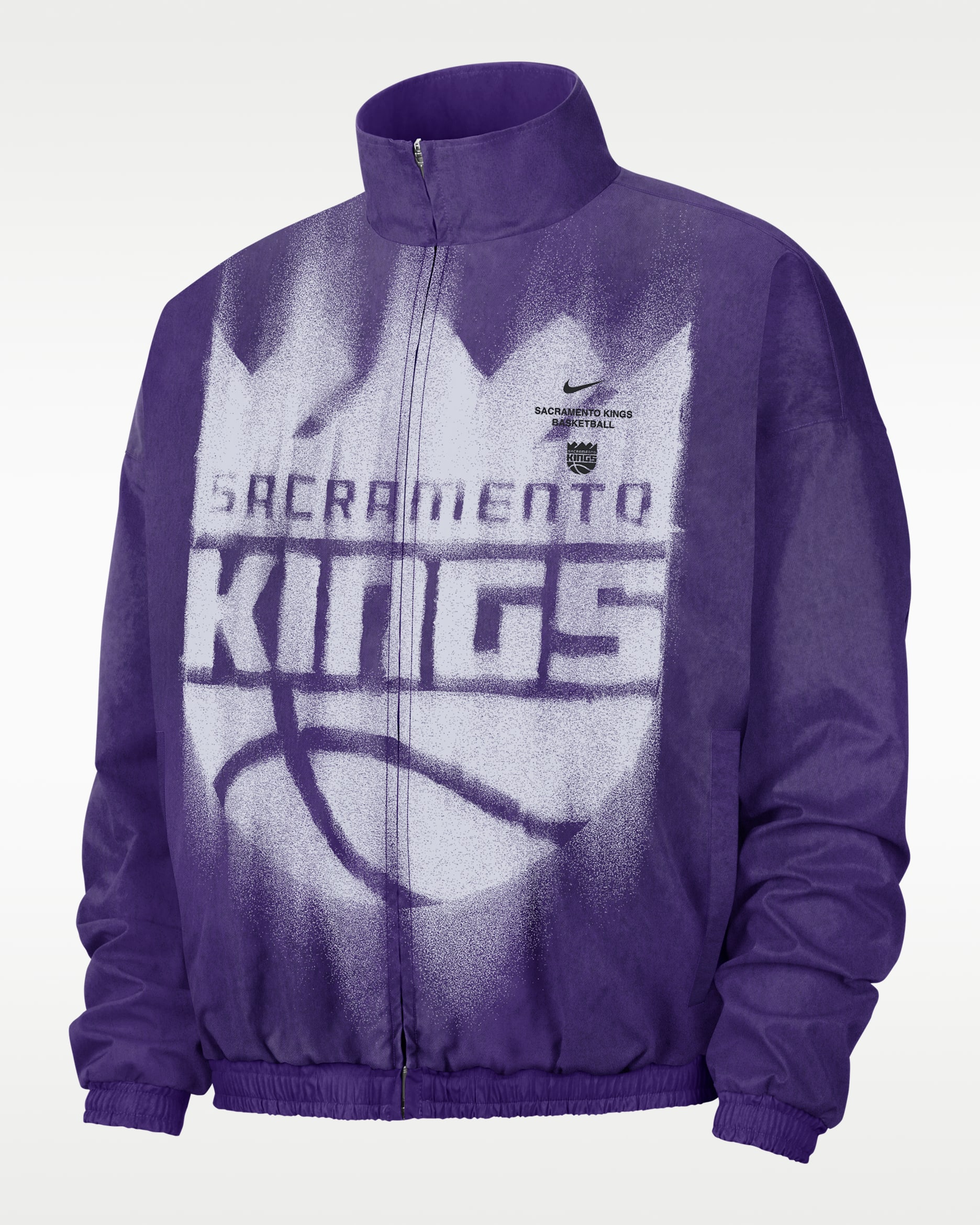 Sacramento Kings Standard Issue Men's Basketball Woven Jacket - Field Purple/White