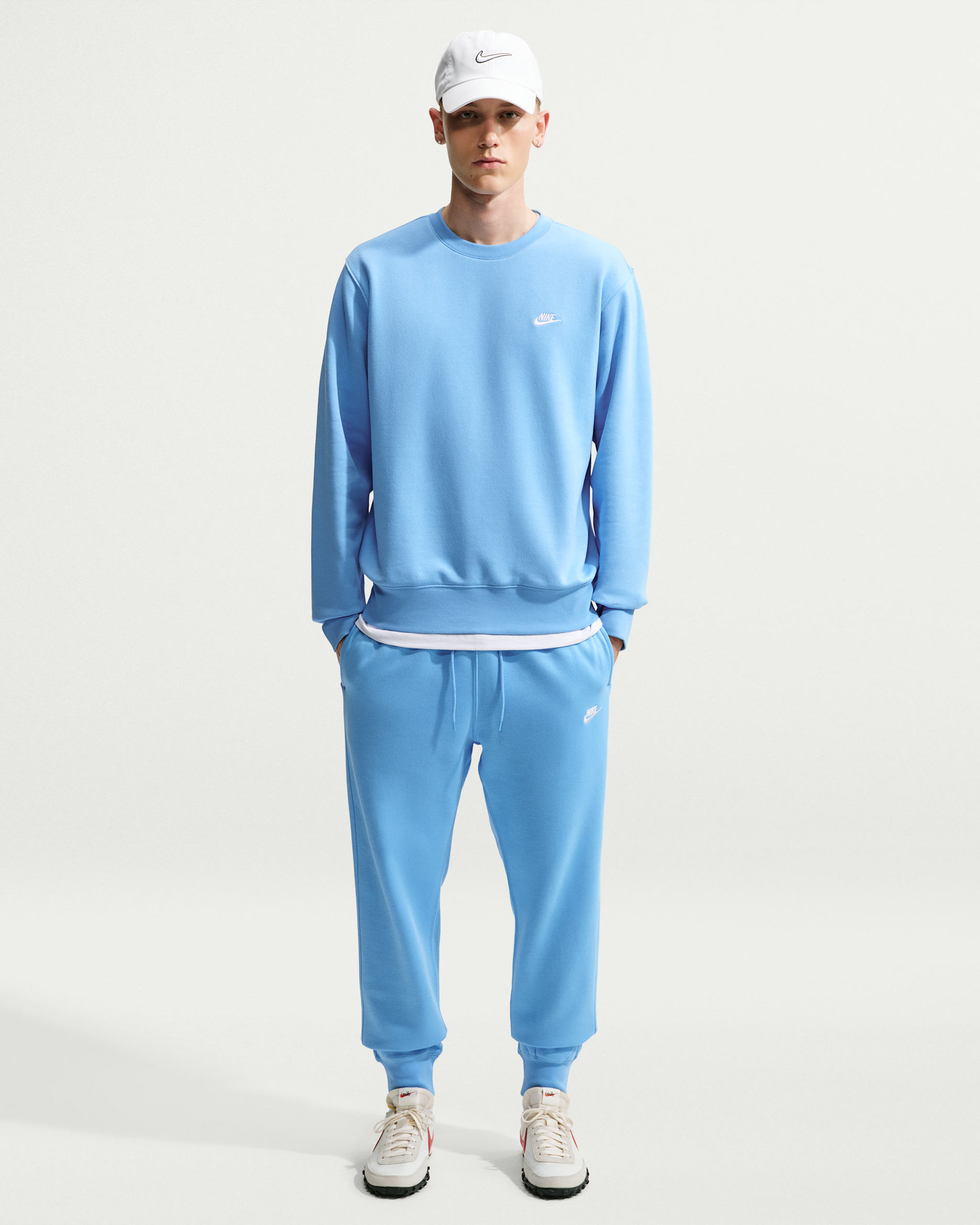 Pantalon de jogging Nike Club pour homme - Football Blue/Football Blue/Blanc