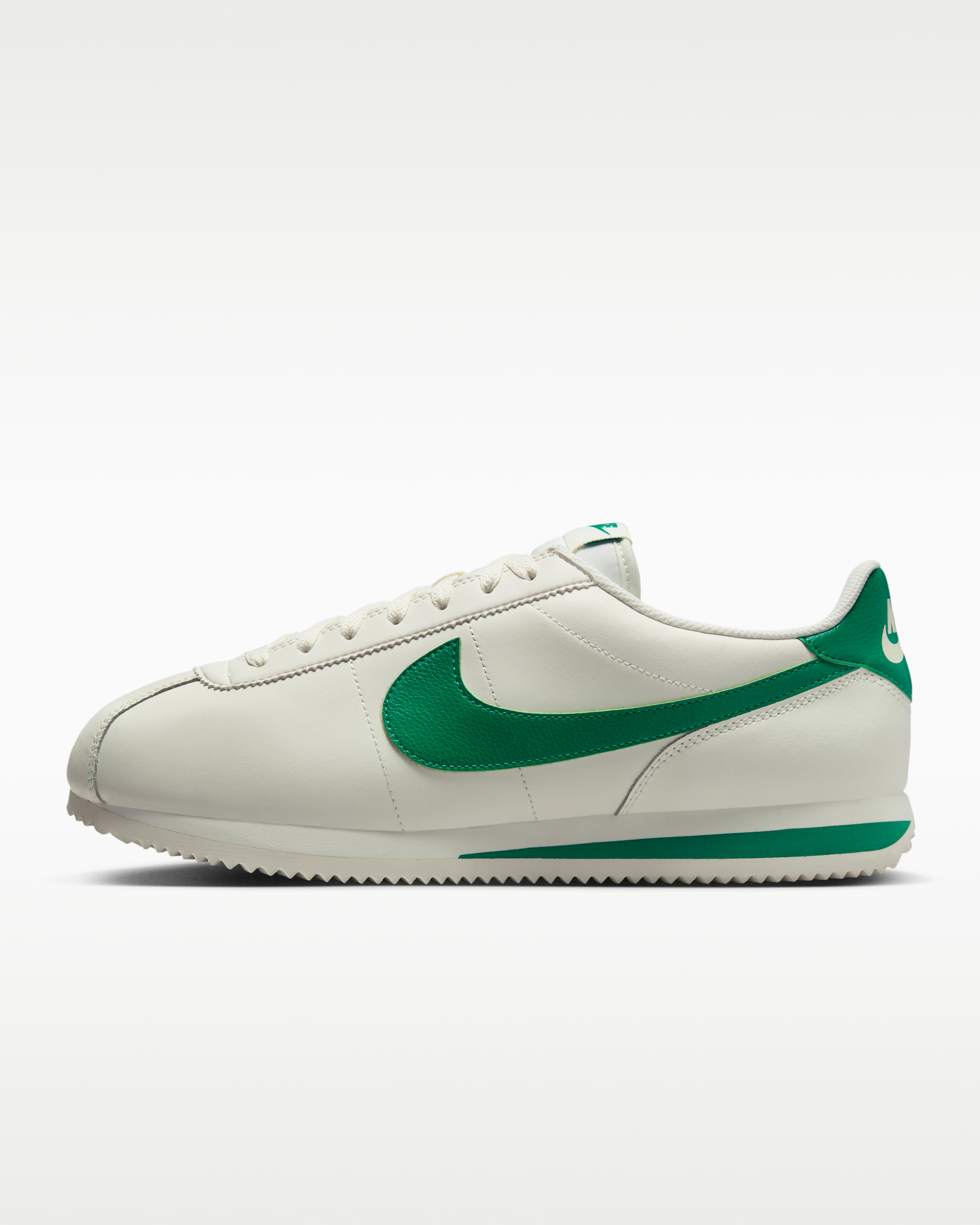 Nike Cortez Leather Men's Shoes - Sail/Stadium Green