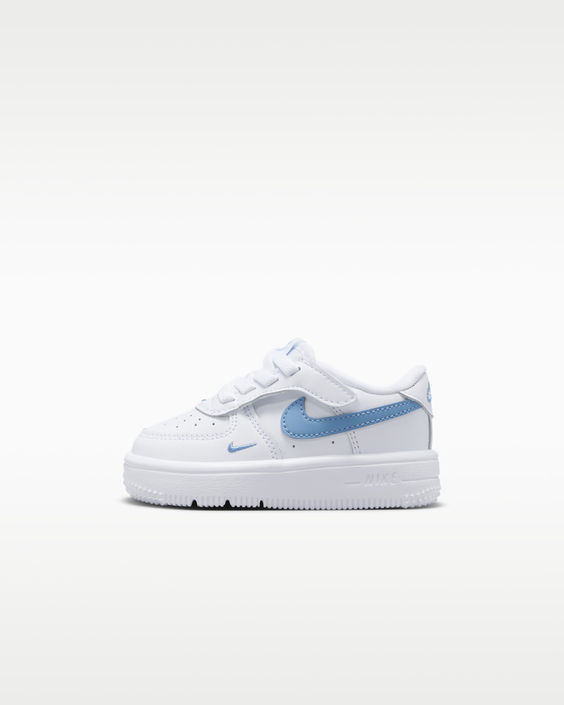 Nike Force 1 Low EasyOn Bebek Ayakkabısı - Beyaz/Work Blue