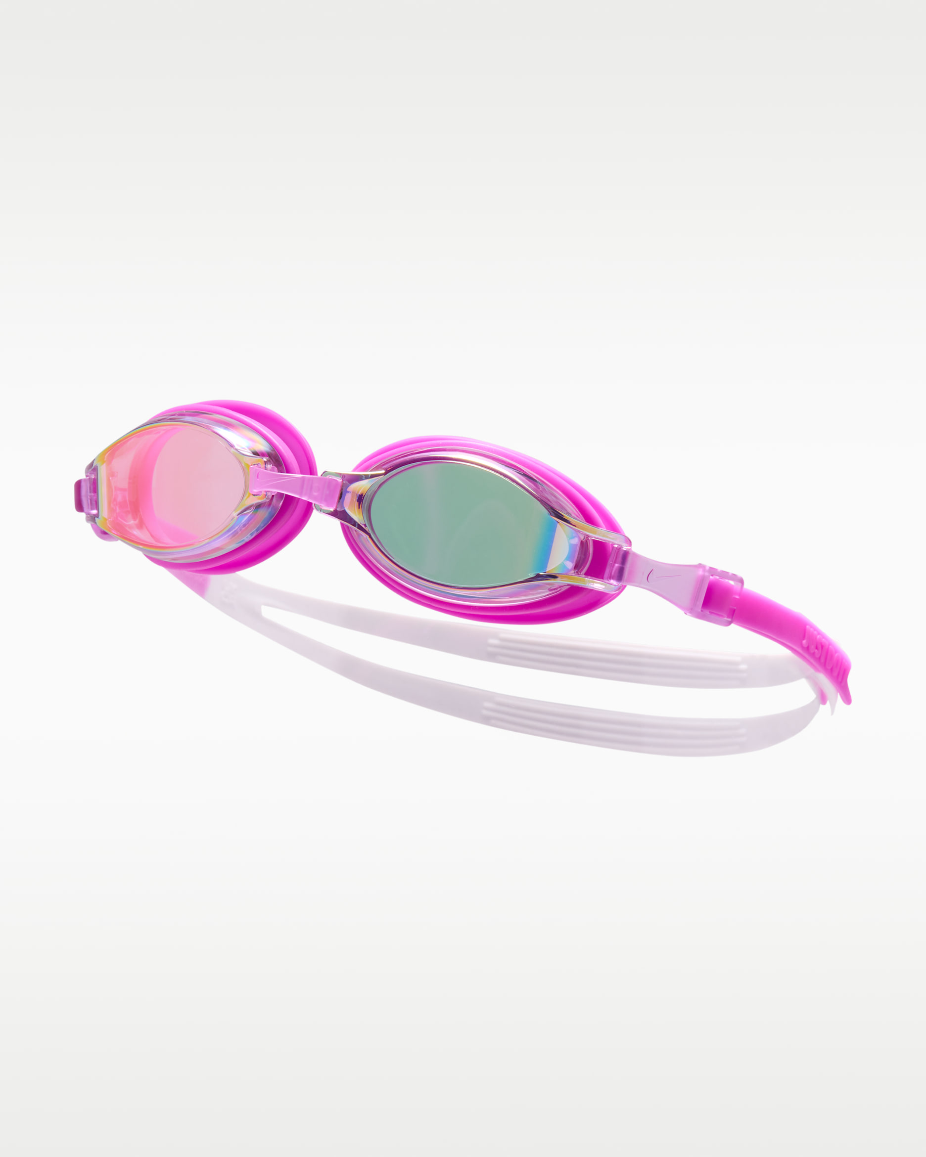 Goggles espejados cromados Nike Swim - Morado vivo/Rosa claro/Morado vivo