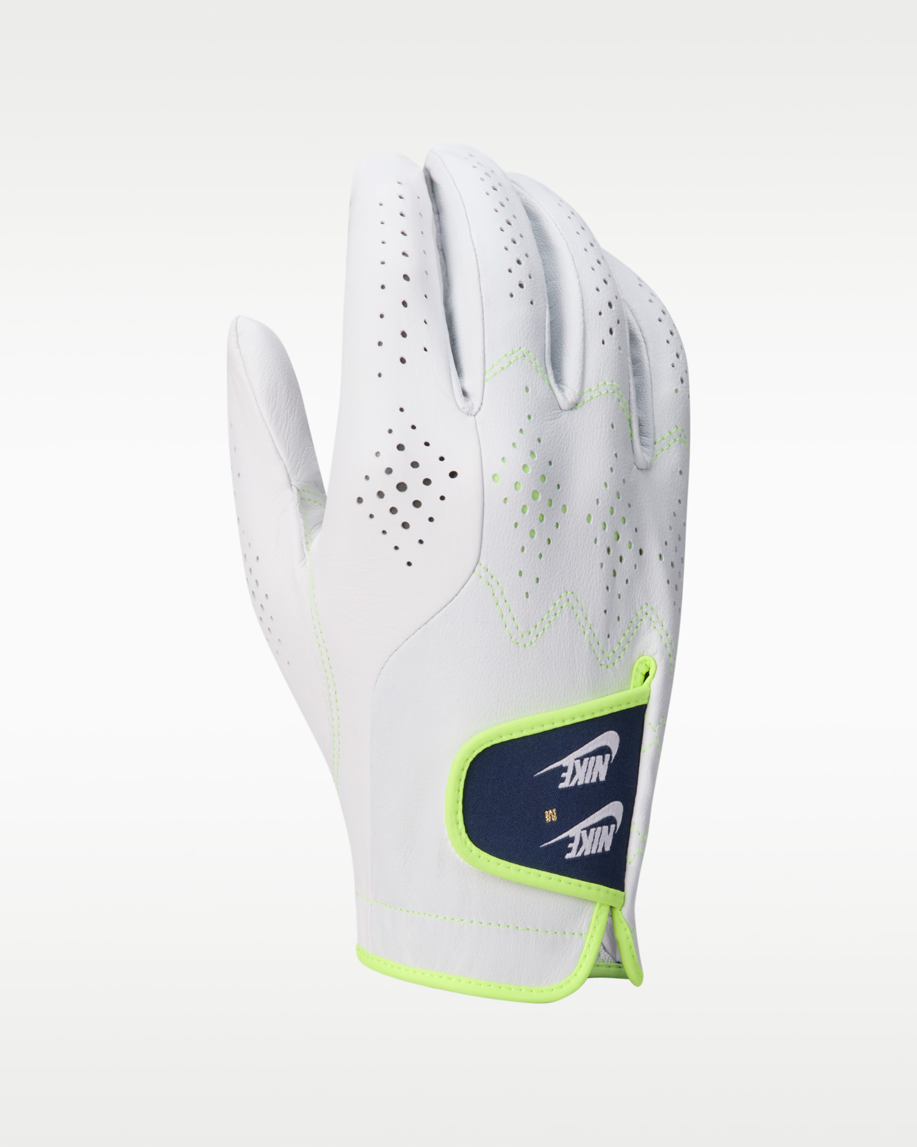 Nike Tour Classic 4 Men's Golf Glove (Right Regular) - White/Volt Ice/Midnight Navy