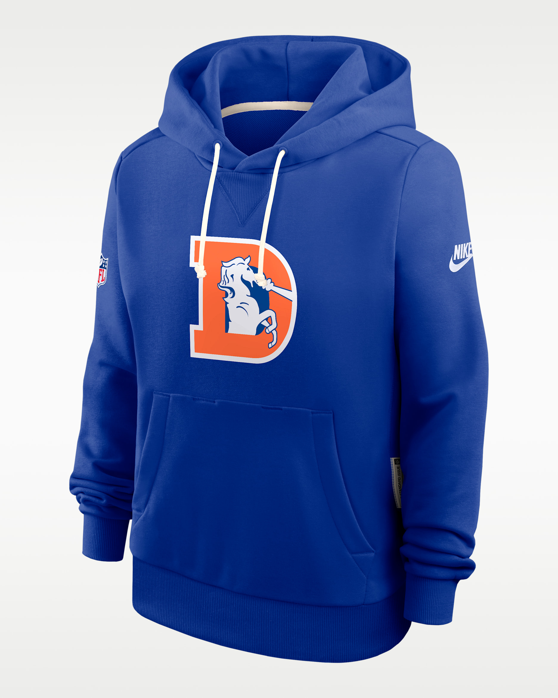 Denver Broncos Alt Pack Women's Nike Dri-FIT NFL Pullover Hoodie - Royal