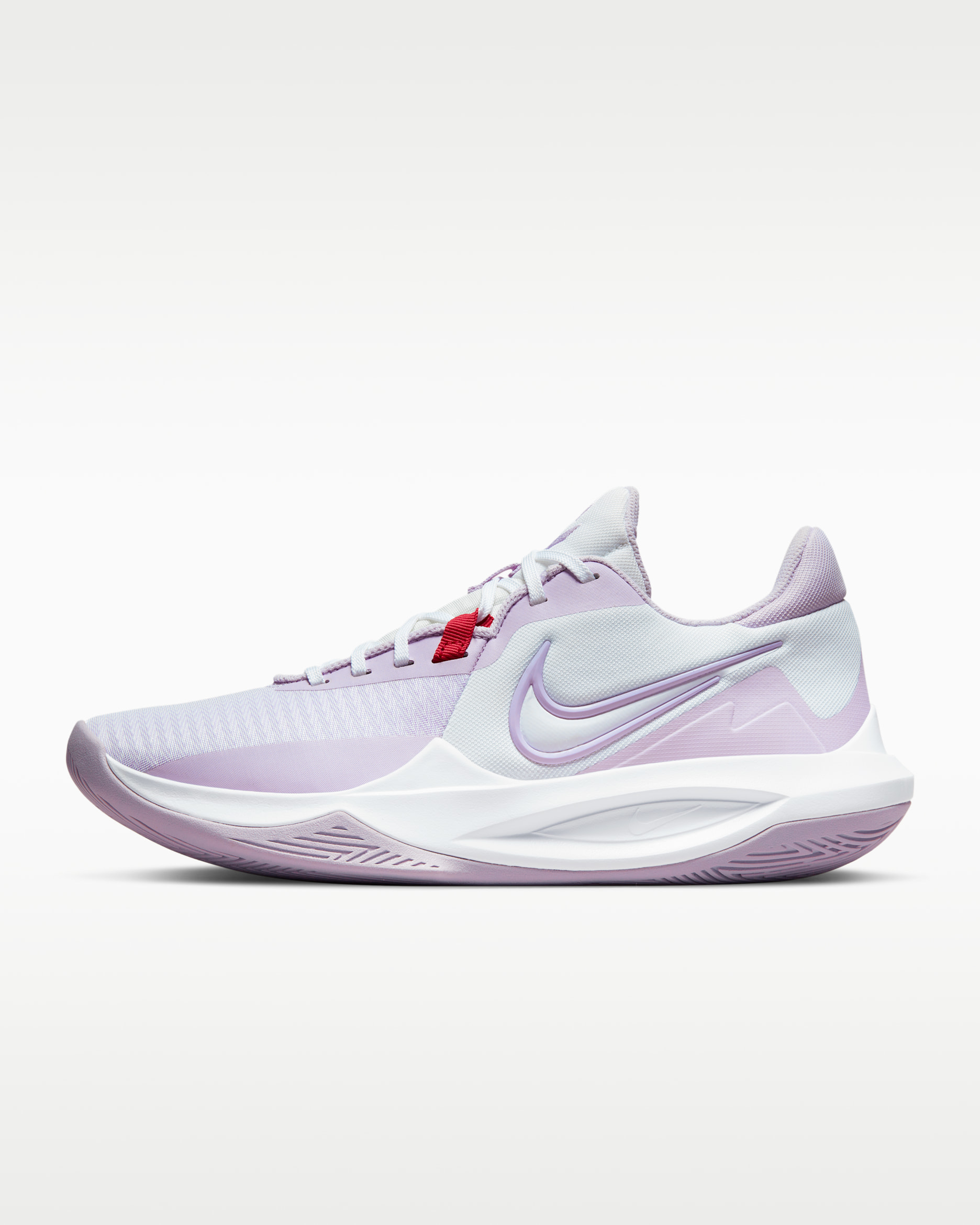 Nike Precision 6 Basketball Shoes - White/University Red/Doll/Doll