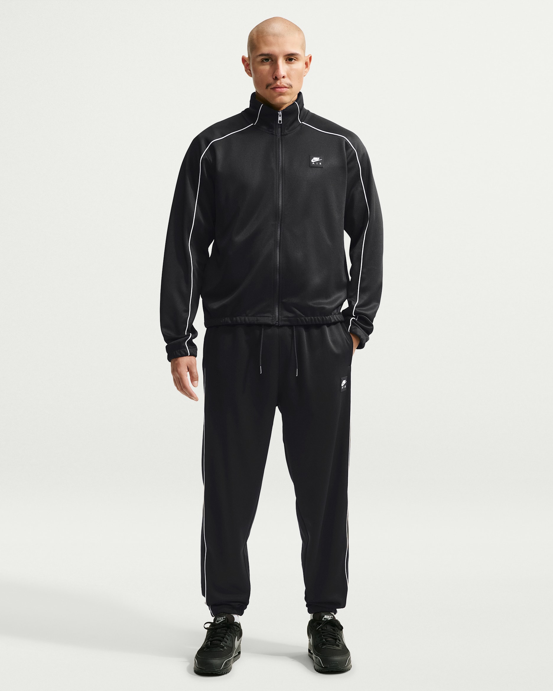 Pants deportivos de tejido Knit para hombre Nike Air - Negro/Negro/Blanco