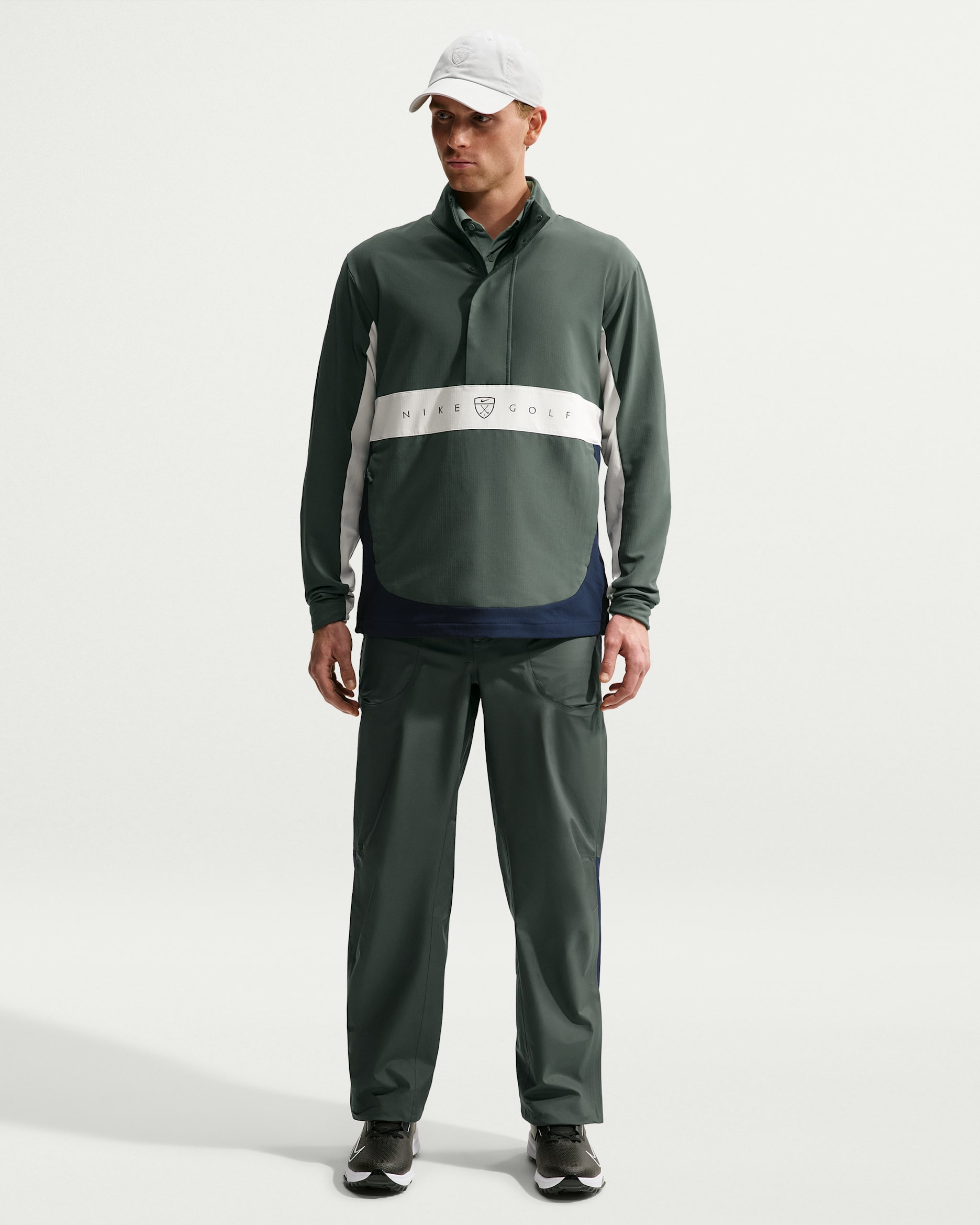 Nike Par Men's Storm-FIT ADV Golf Trousers - Camo Green/College Navy/Black