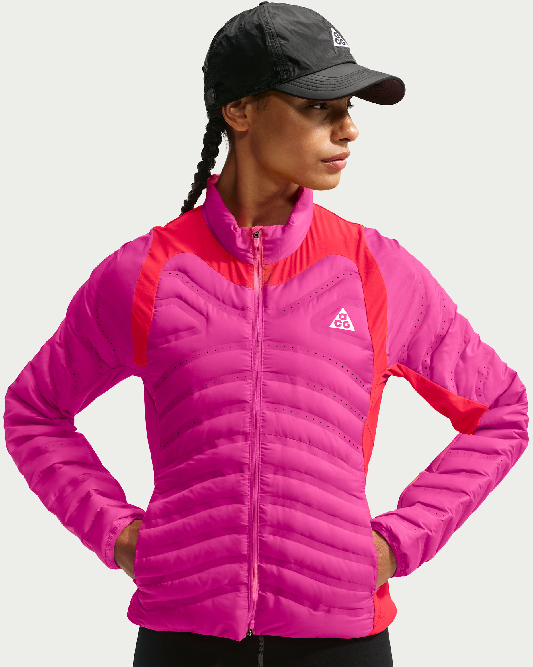Nike ACG "Lava Loft" Women's Therma-FIT Trail Running Jacket - Desert Pink/Light Crimson/Desert Pink/Summit White