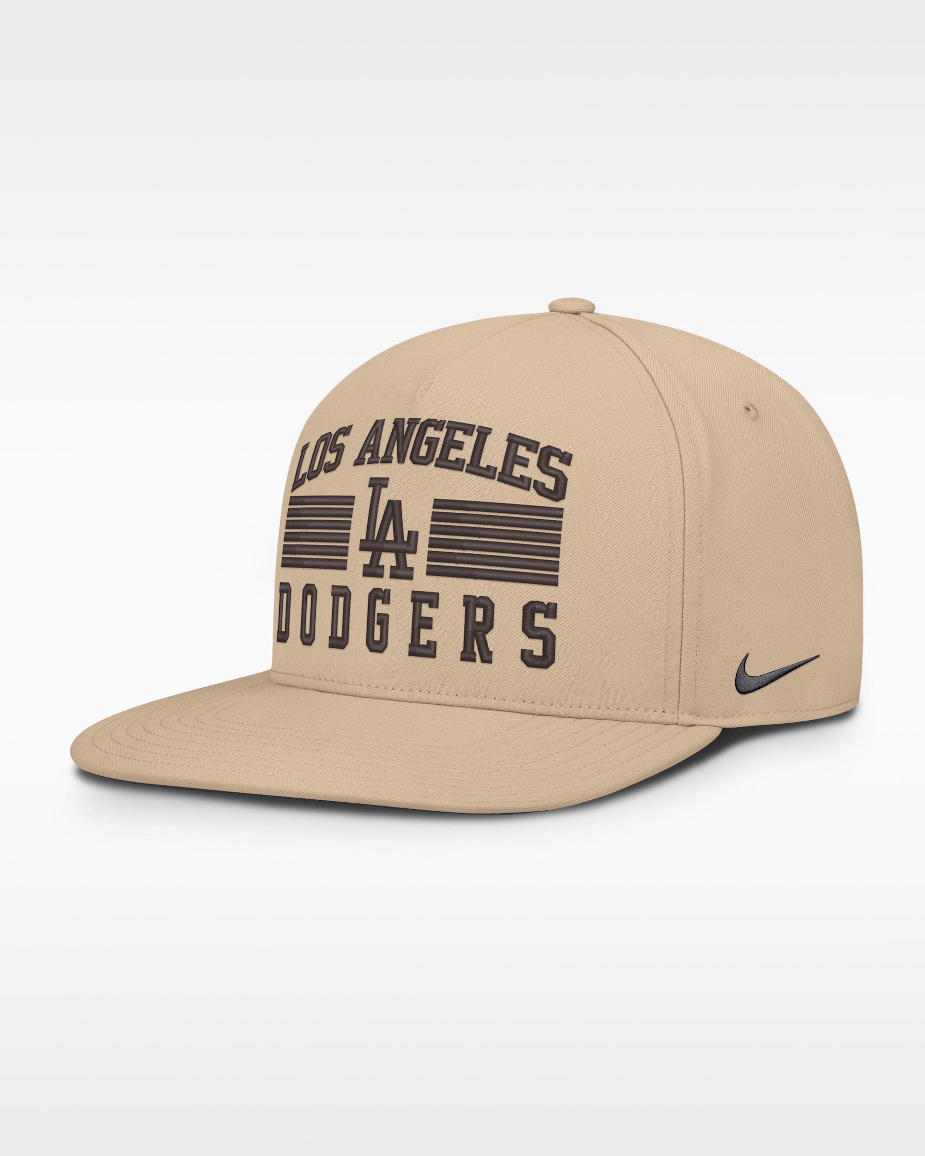Los Angeles Dodgers Pro Men's Nike AeroBill MLB Adjustable Hat - Khaki