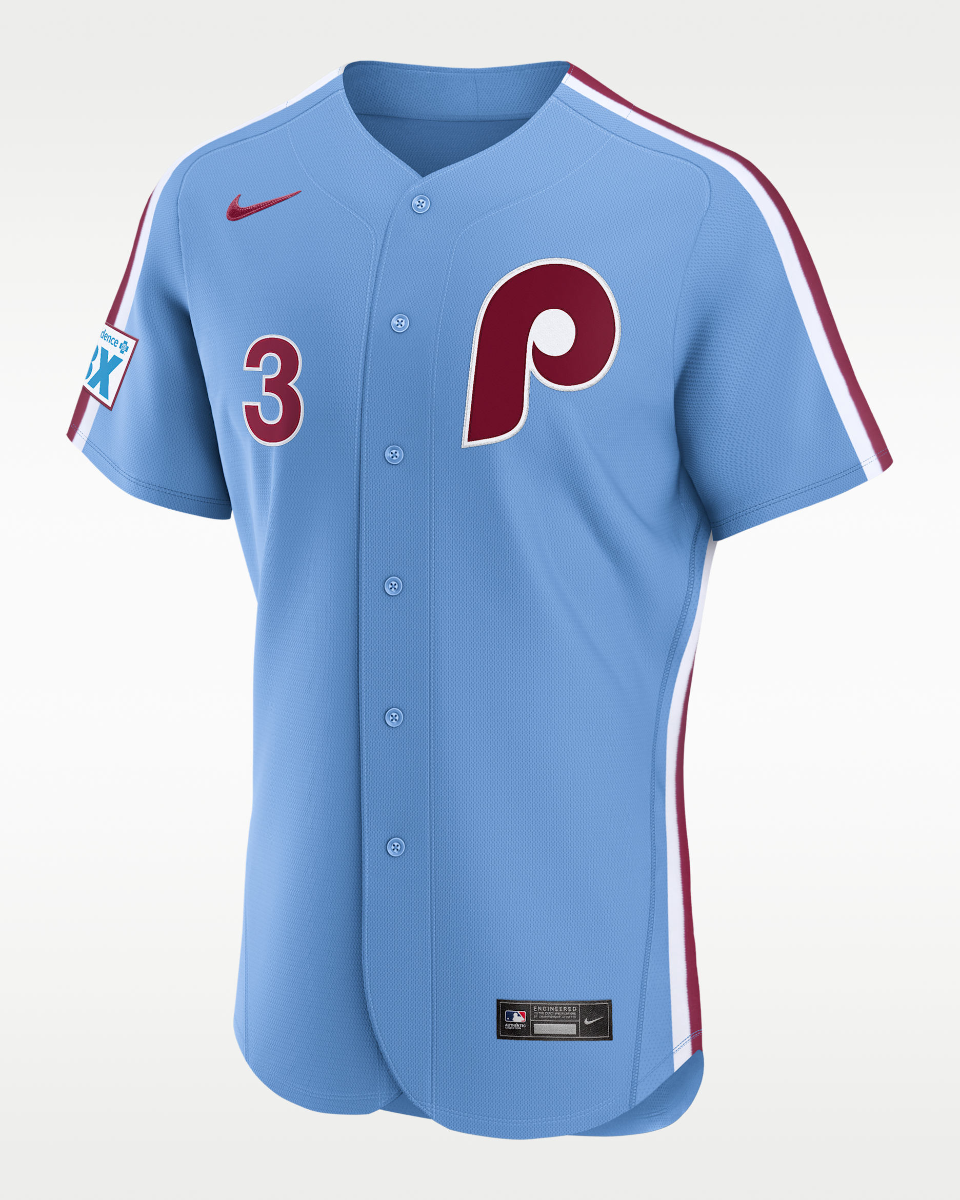 Bryce Harper Philadelphia Phillies Men's Nike MLB Authentic Jersey - Light Blue