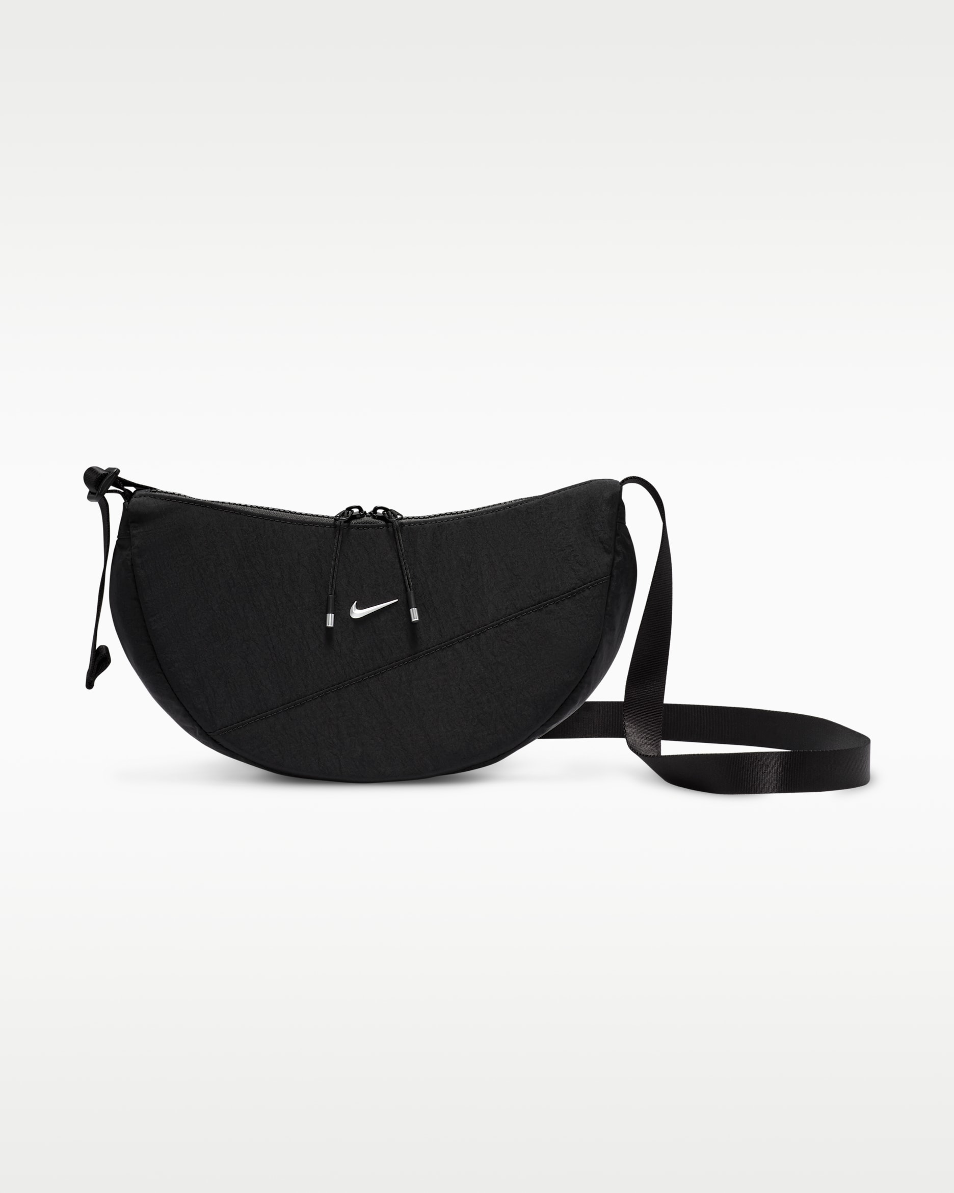 Bolsa bandolera Crescent (4 L) Nike Aura - Negro/Negro/Plata mate