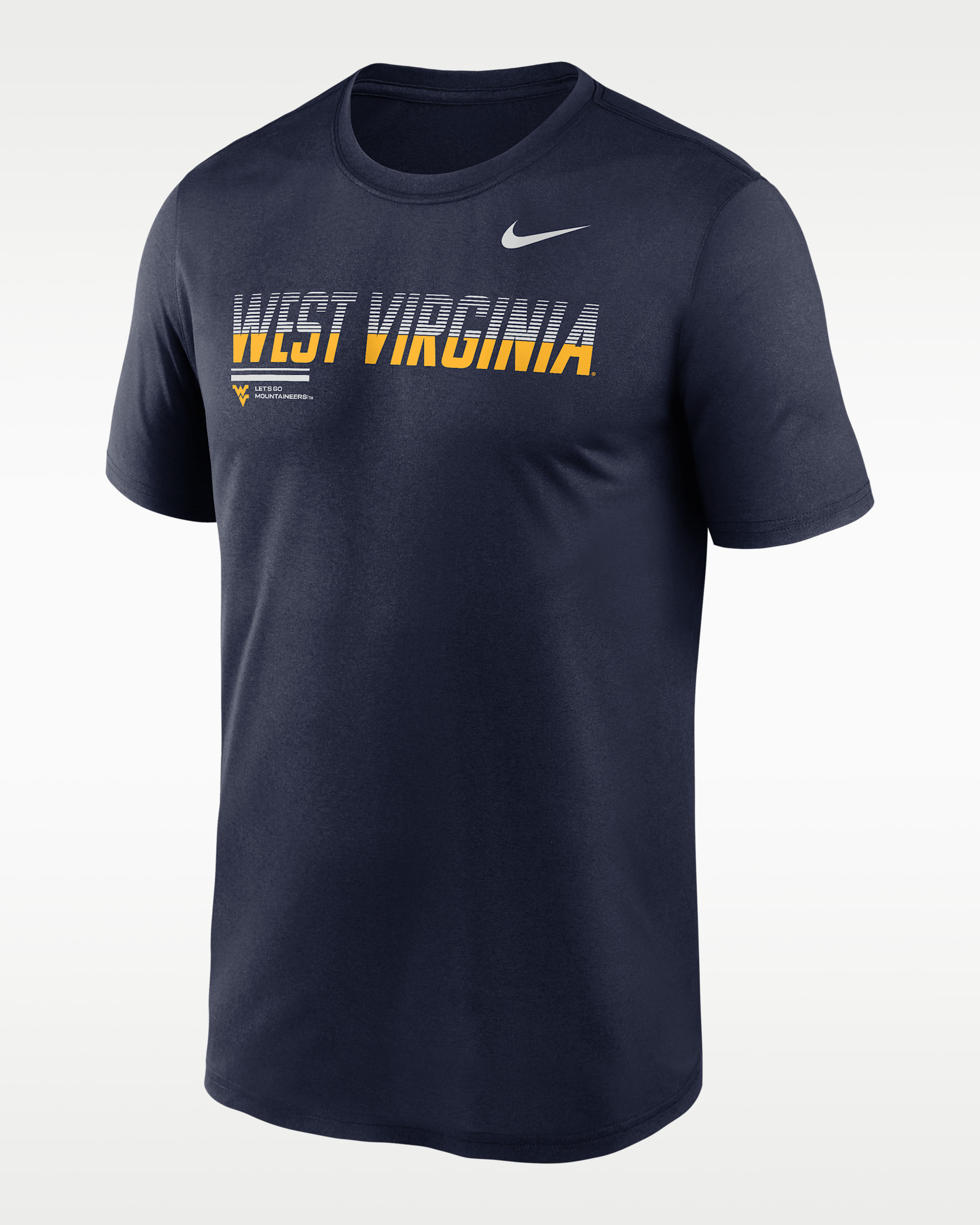 West Virginia Sideline Legend Men's Nike Dri-FIT College T-Shirt - College Navy