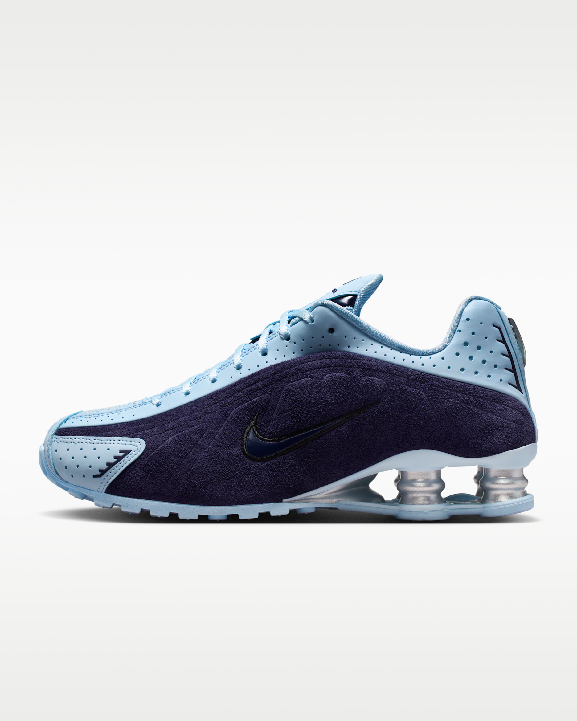 Nike Shox R4 Women's Shoes - Imperial Purple/Black/Metallic Silver/Celestine Blue