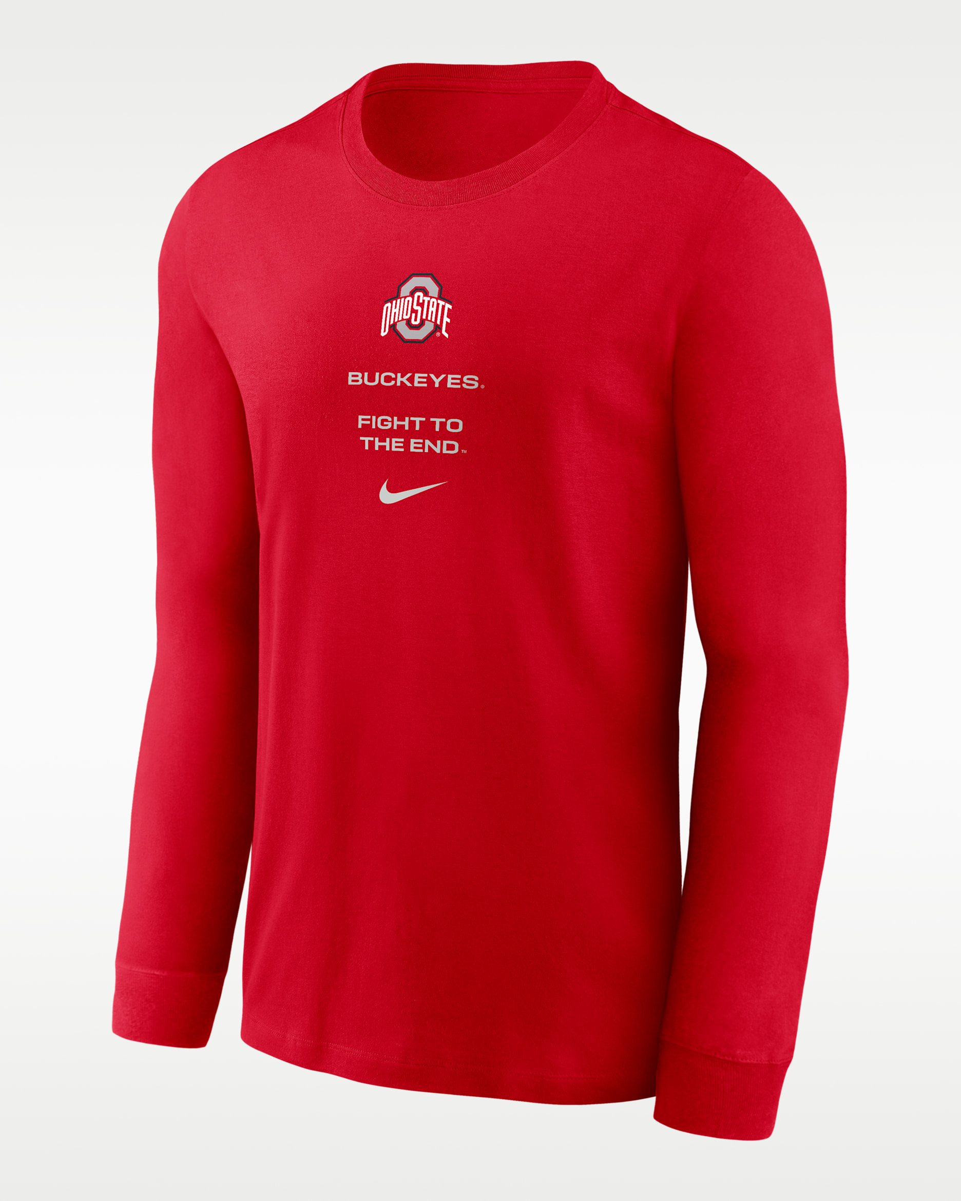 Ohio State Sideline Men's Nike Dri-FIT College Long-Sleeve T-Shirt - Red