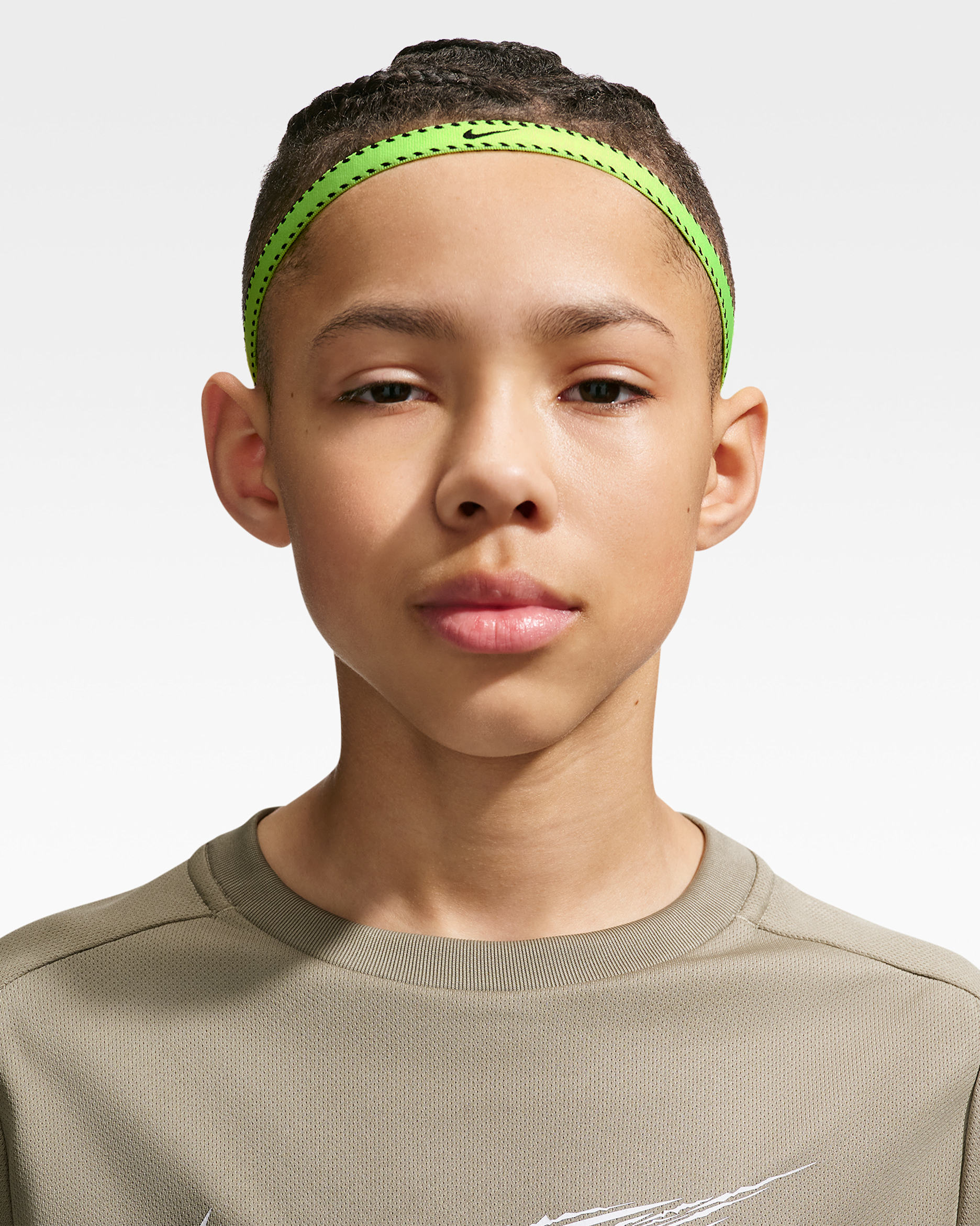Bandas para la cabeza para niños talla grande (paquete de 6) Nike Flex Classic - Volt