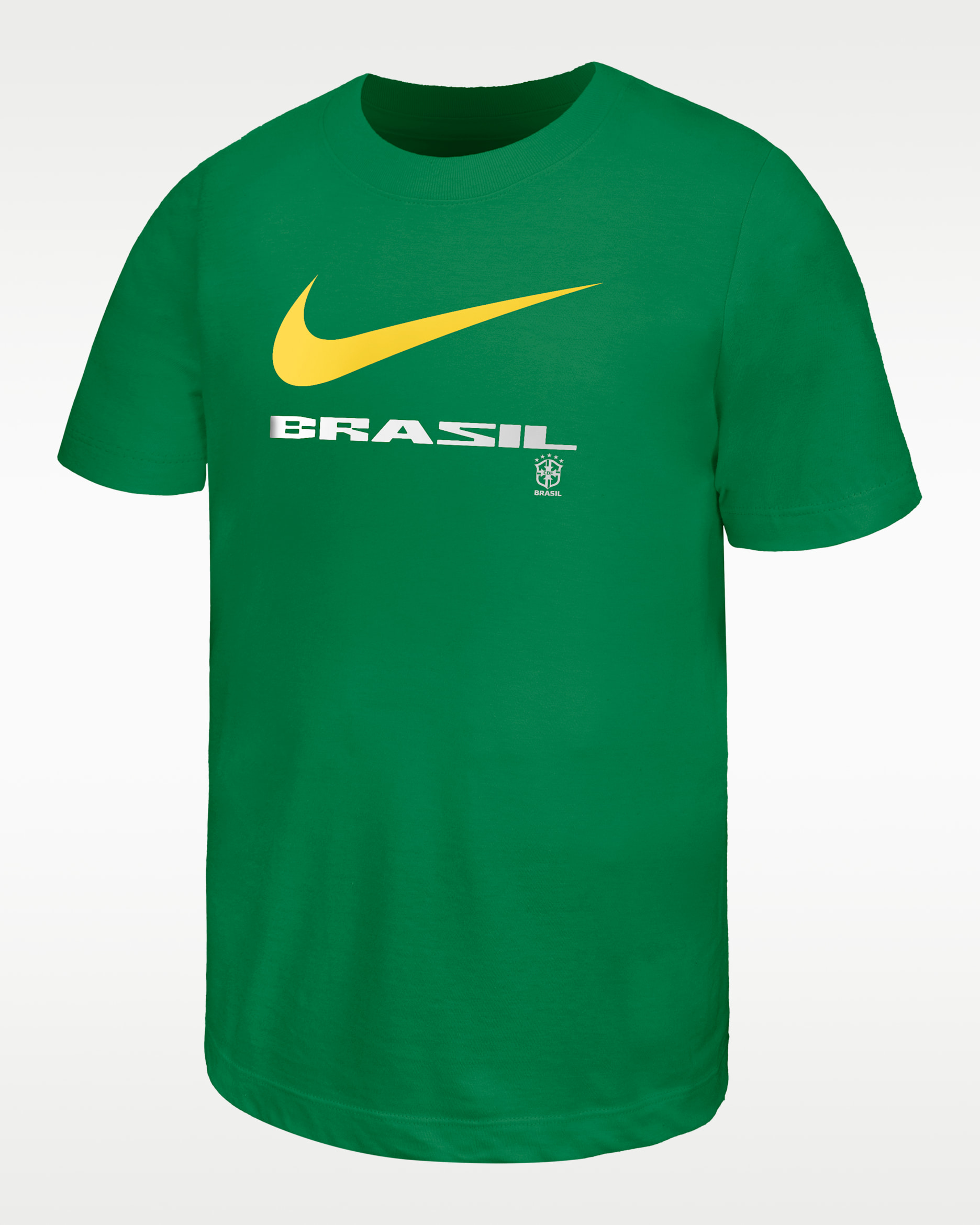 Brazil Big Kids' Nike Soccer T-Shirt - Kelly Green/Apple Green