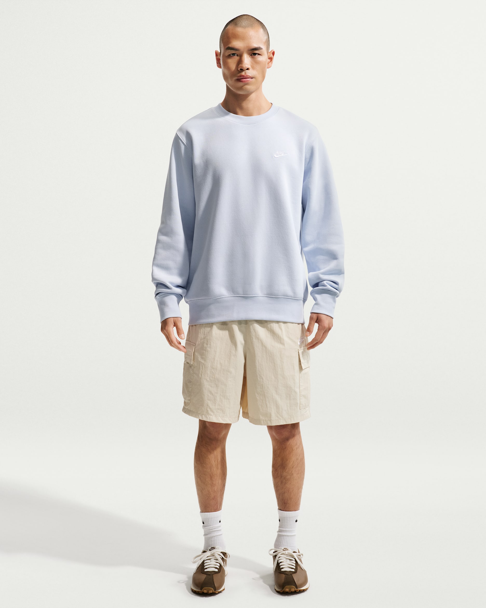 Nike Sportswear Club Men's Utility Shorts - Light Khaki/White