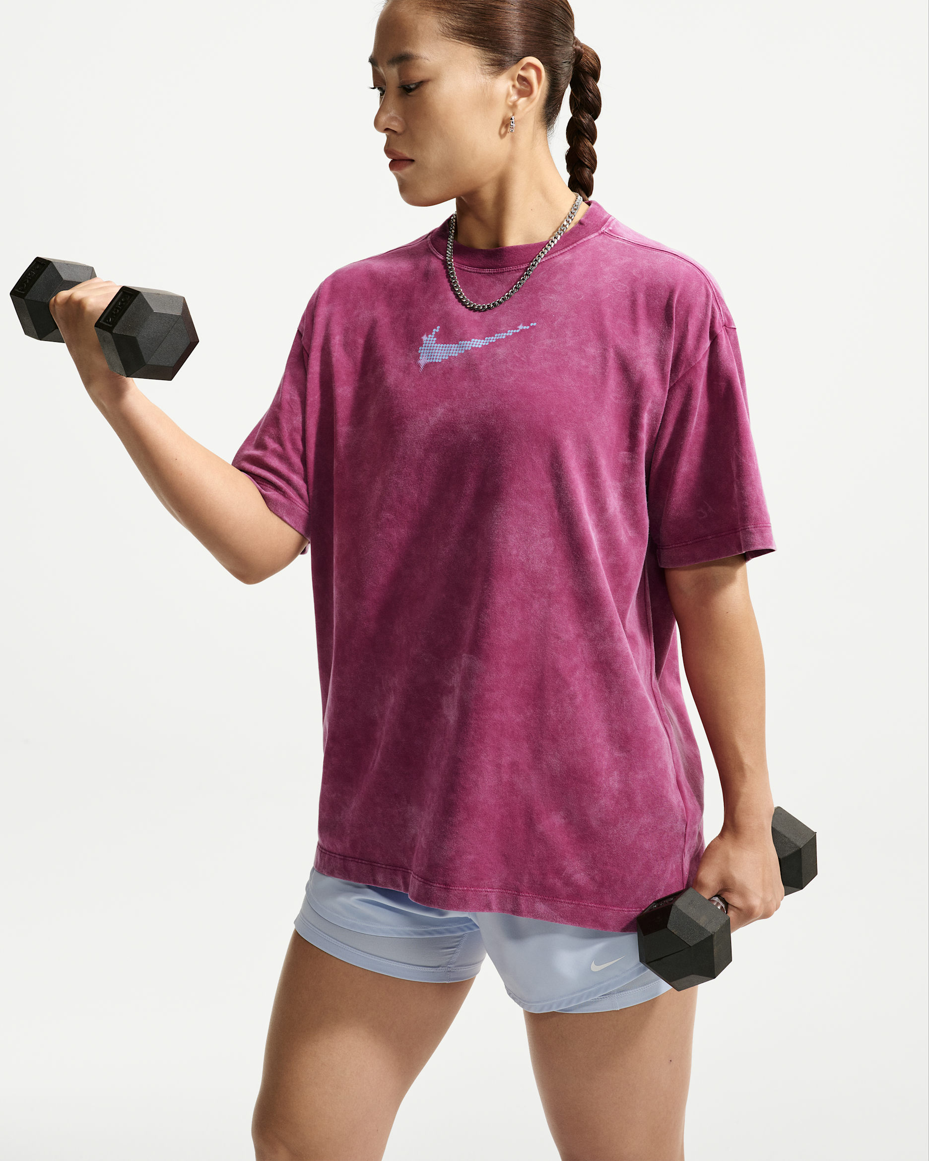 Nike Women's Oversized Short-Sleeve T-Shirt - True Berry