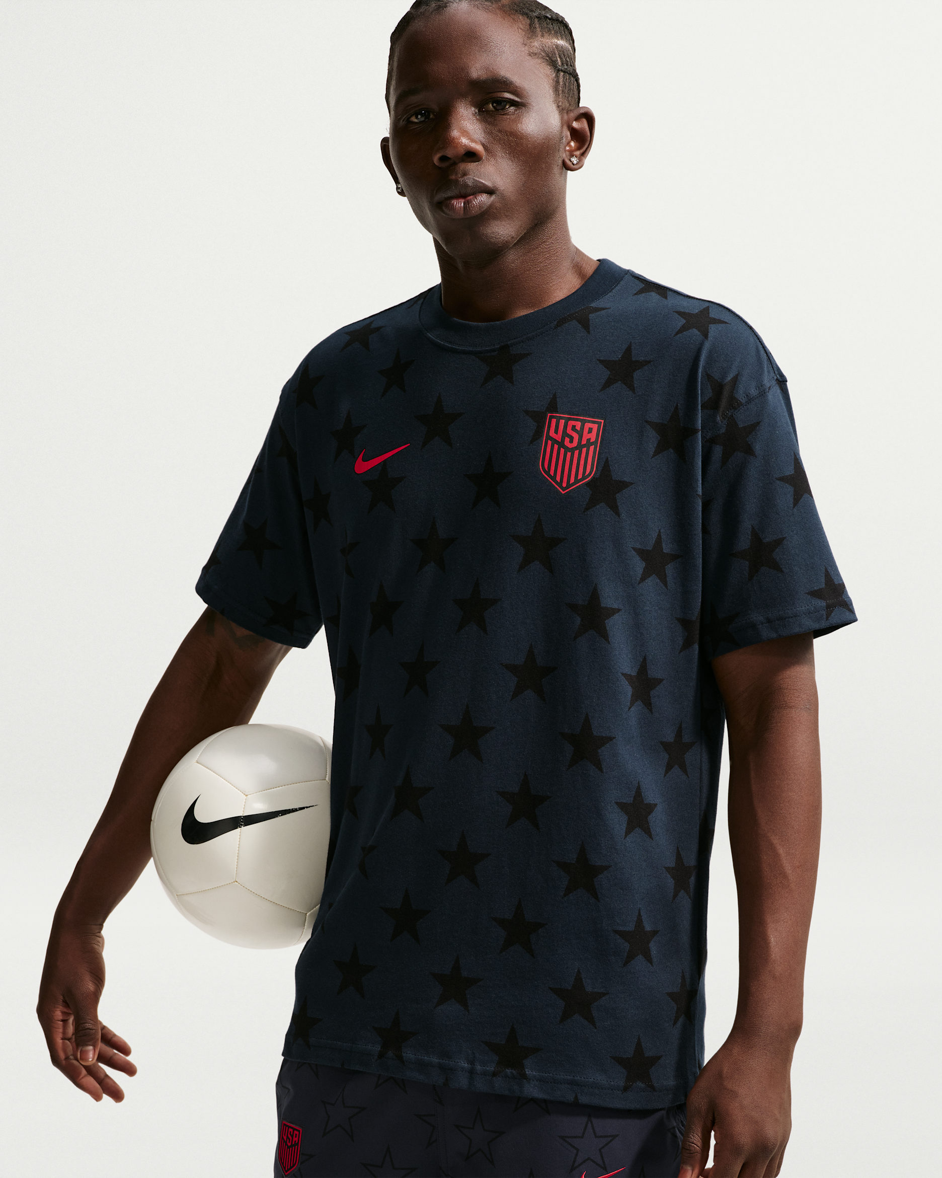 USMNT Men's Nike Soccer T-Shirt - Dark Obsidian