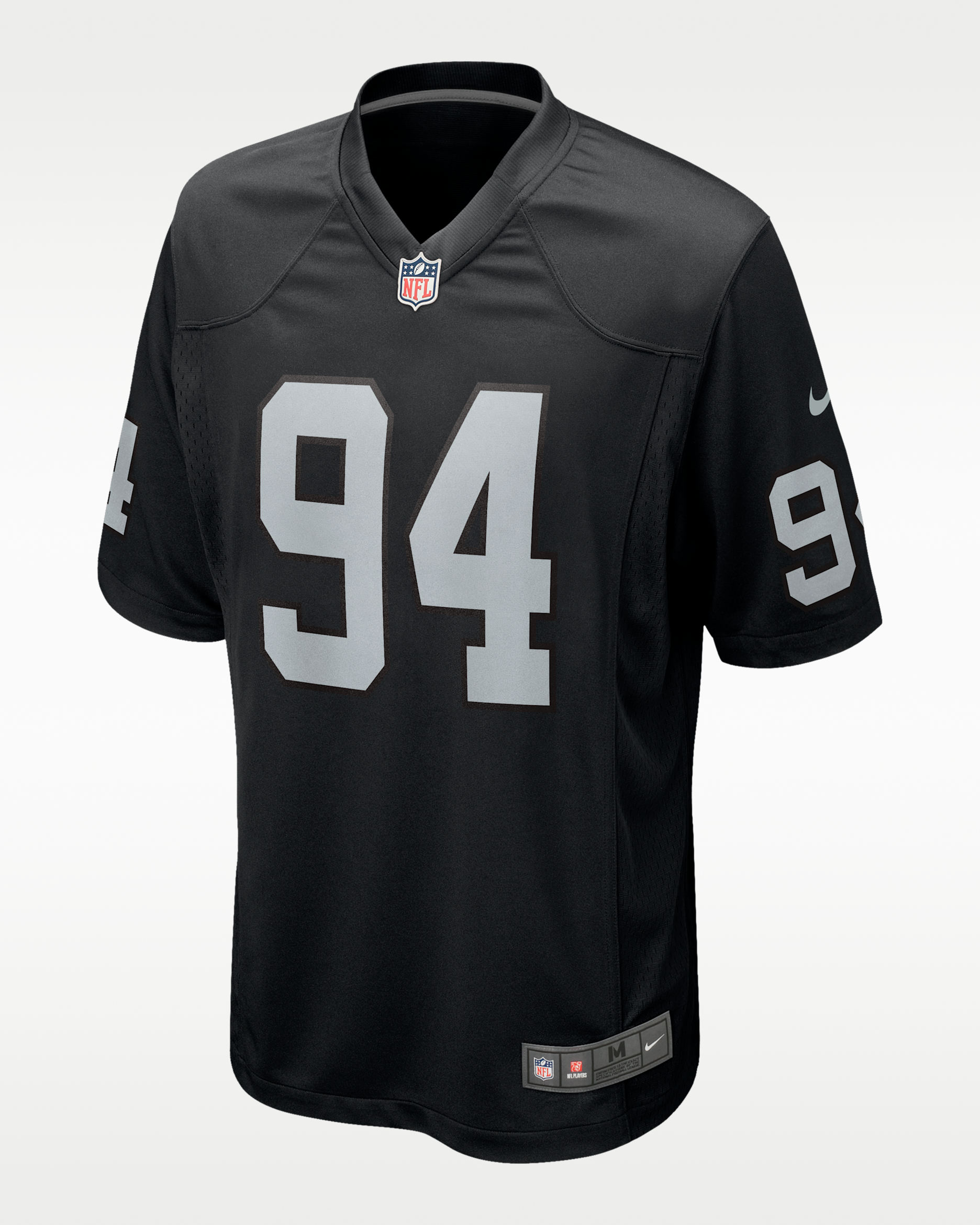 Jersey Nike de la NFL Game para hombre Christian Wilkins Las Vegas Raiders - Negro