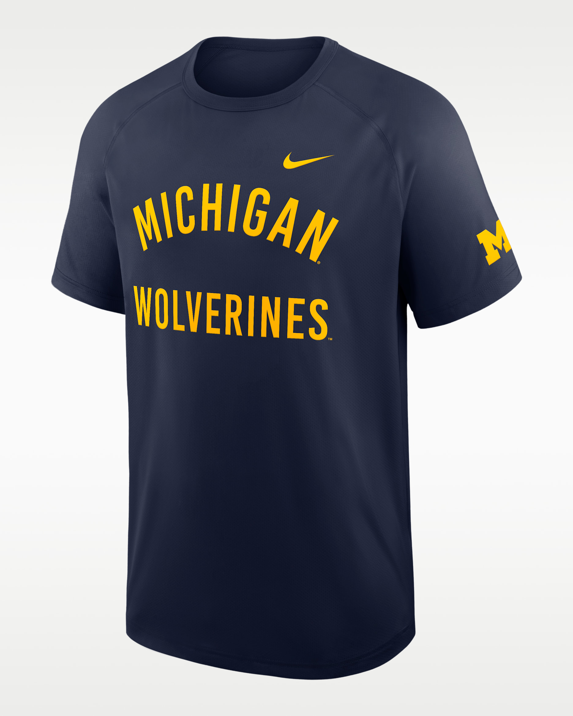 Michigan Premium Performance Men's Nike Dri-FIT College T-Shirt - Navy