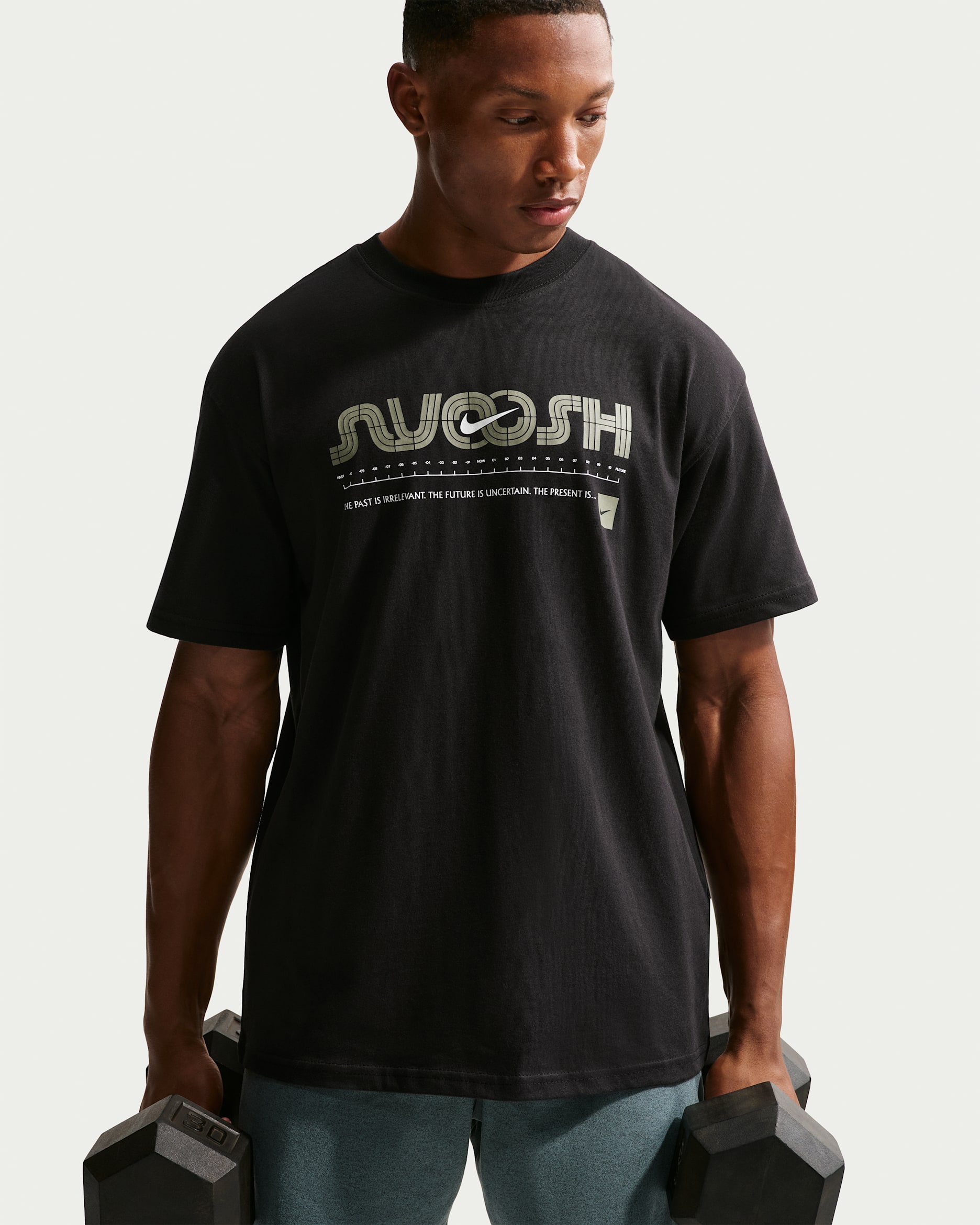 Playera de entrenamiento para hombre Nike - Negro