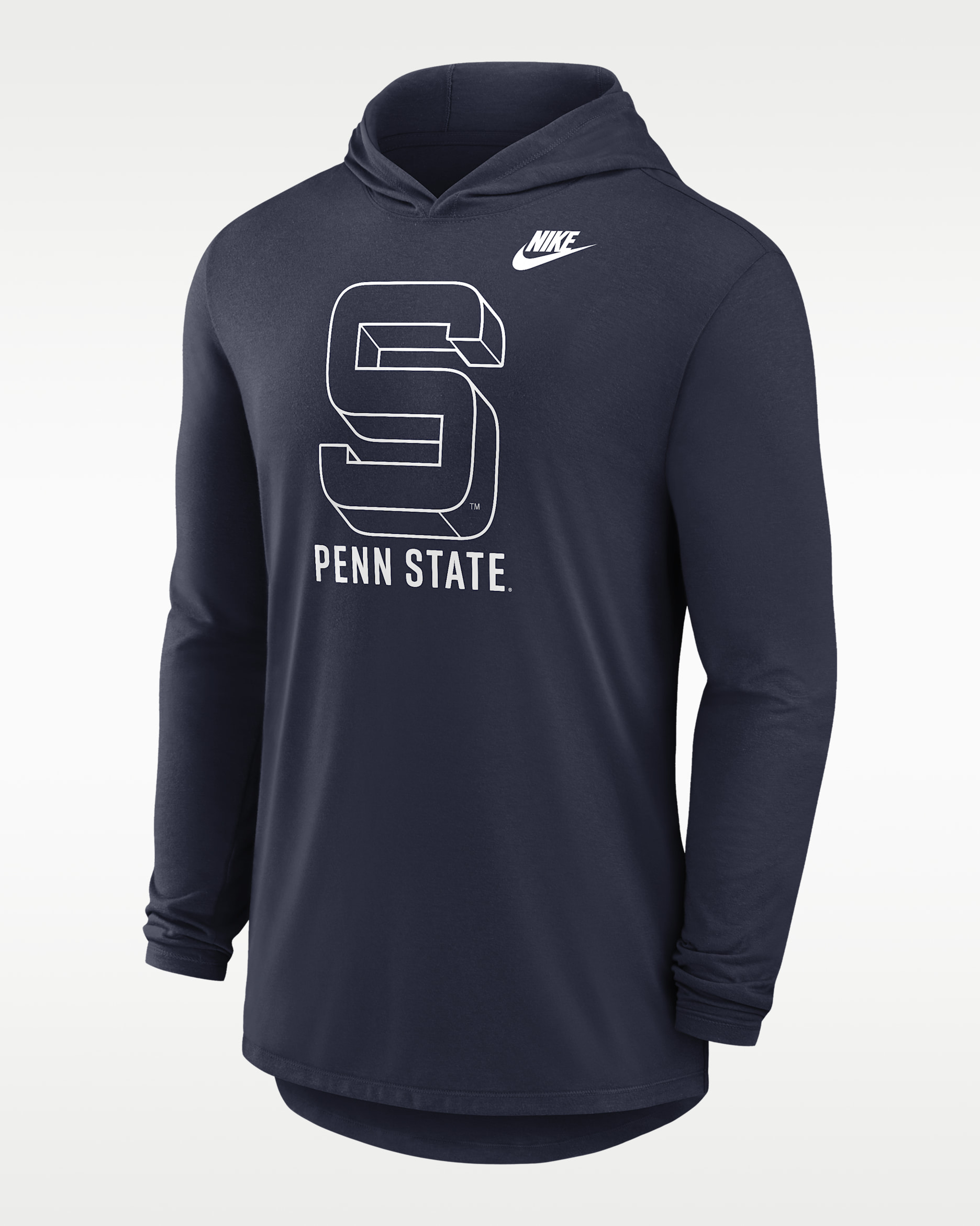 Penn State Legacy Men's Nike Dri-FIT College Long-Sleeve Hooded T-Shirt - Navy