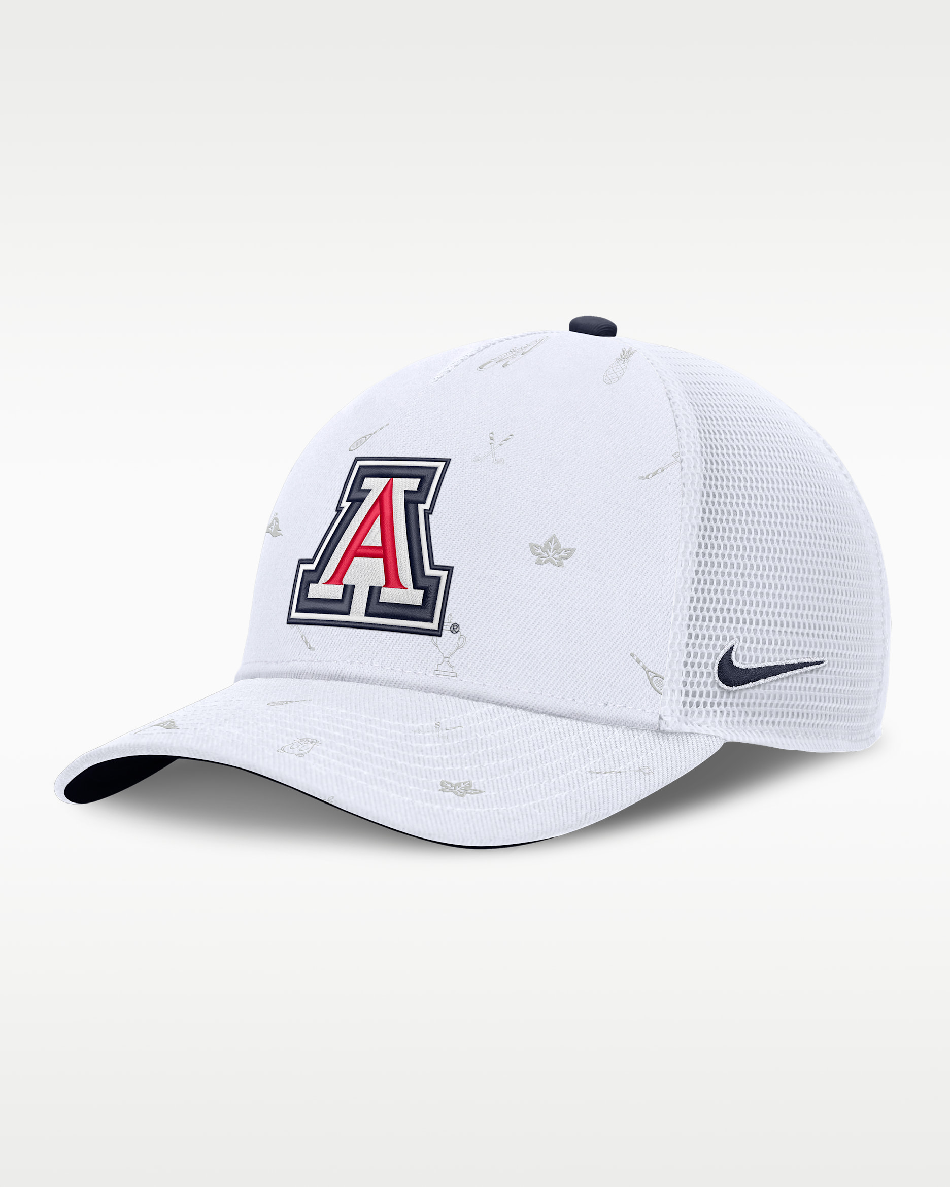 Arizona Country Club Golfin' Rise Men's Nike College Trucker Adjustable Hat - White