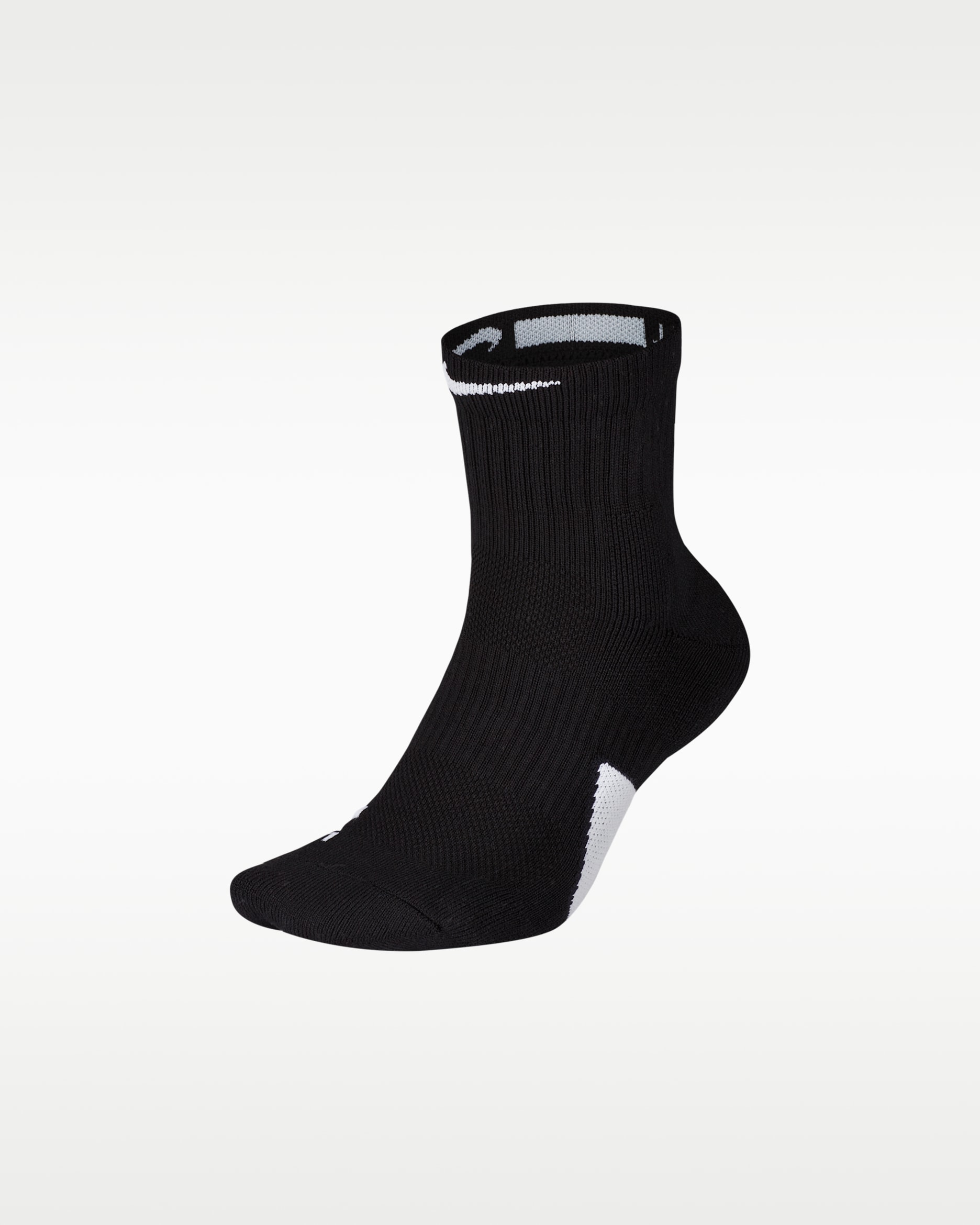 Nike Elite Ankle Basketball Socks - Black/White/White