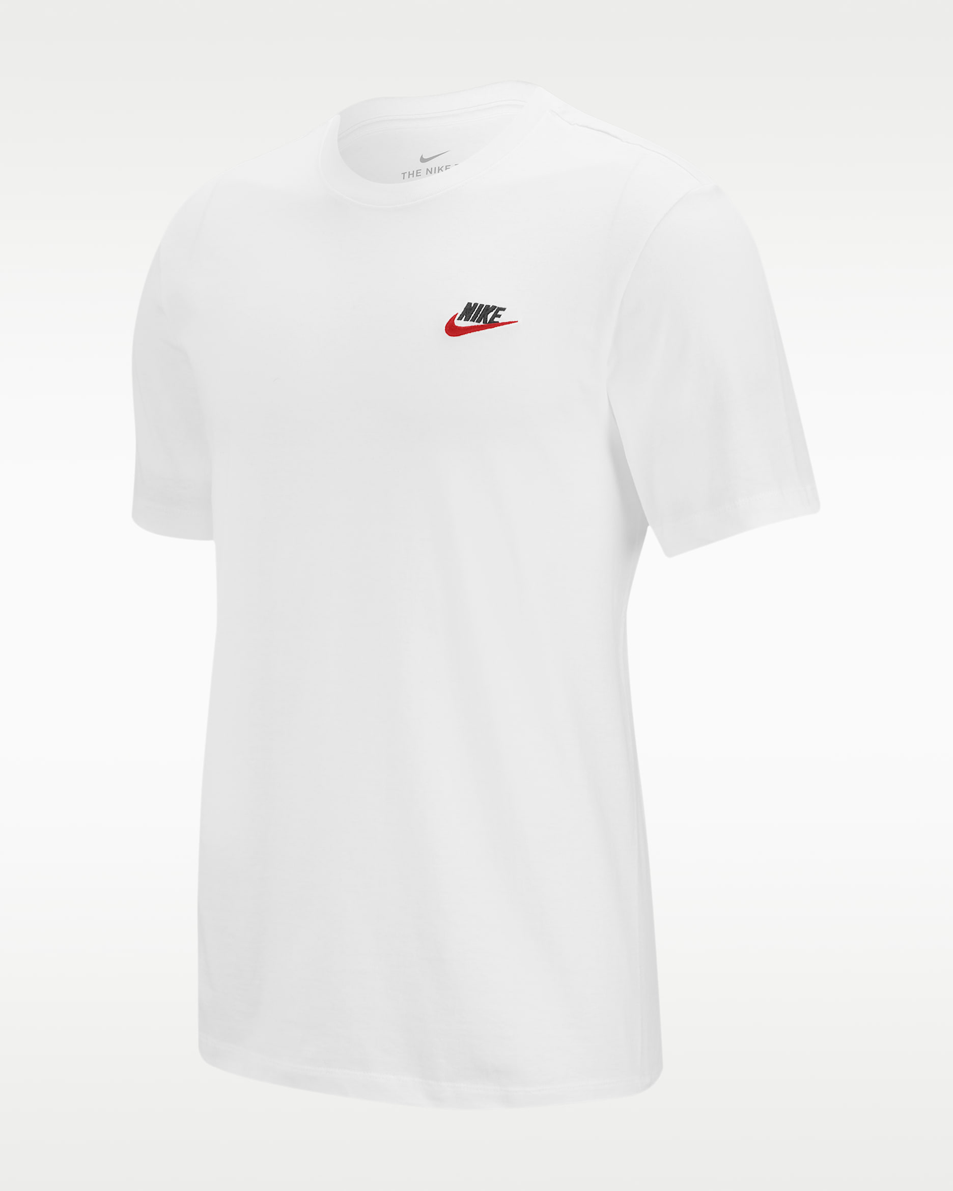 Nike Sportswear Club Men's T-Shirt - White/Black/University Red