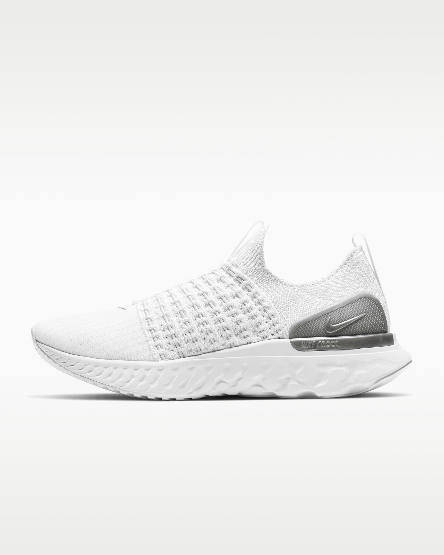รองเท้าวิ่งโร้ดรันนิ่งผู้หญิง Nike Phantom Run 2 - True White/ขาว/Pure Platinum/Metallic Silver