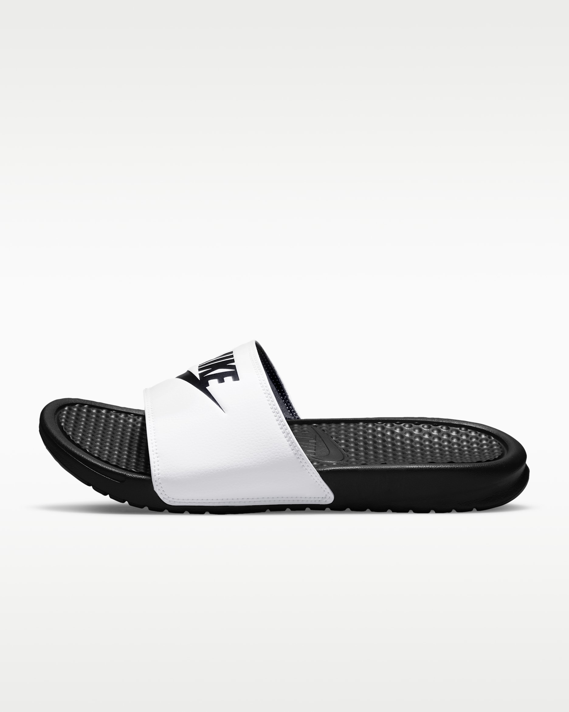 Nike Benassi JDI Men's Slides - White/Black/Black